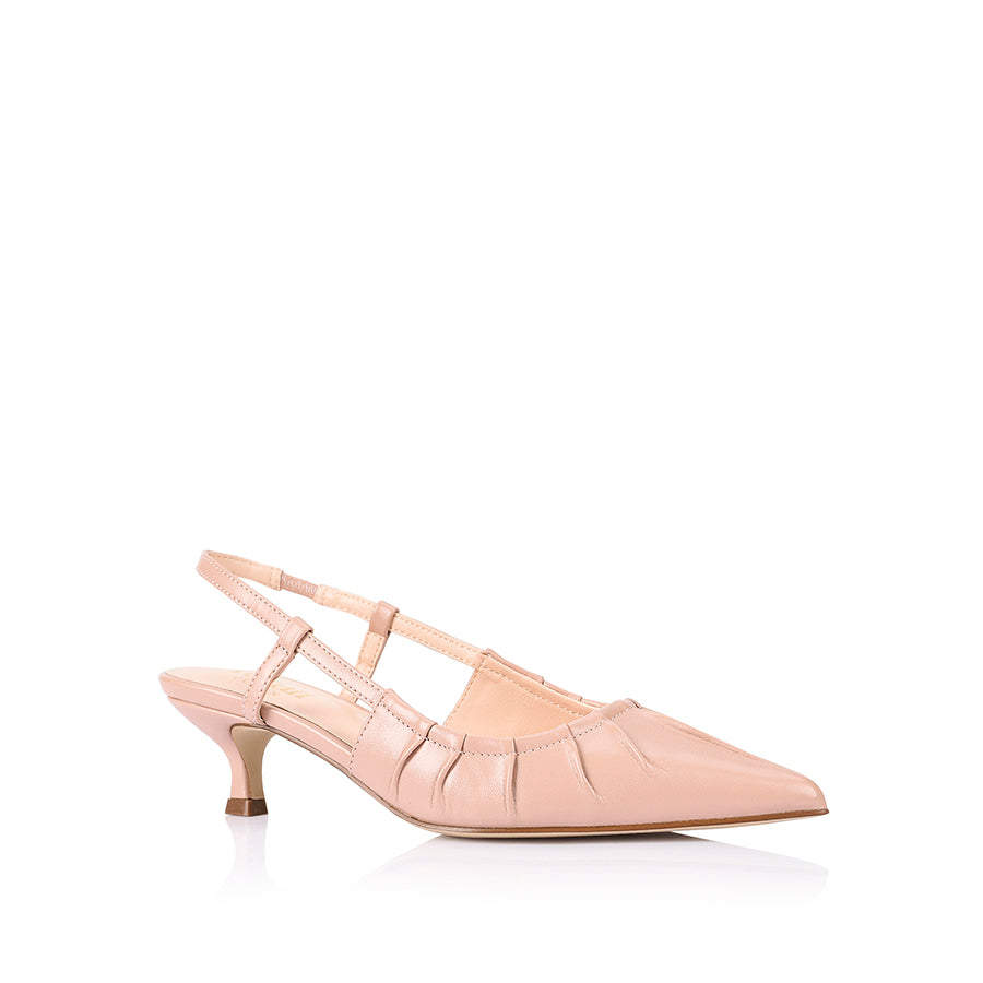Lucius Slingback Kitten Heels in Dusty Pink | Comfortable Low Heel Dress Shoes for Women | Perfect for Weddings, Office & Evening Events