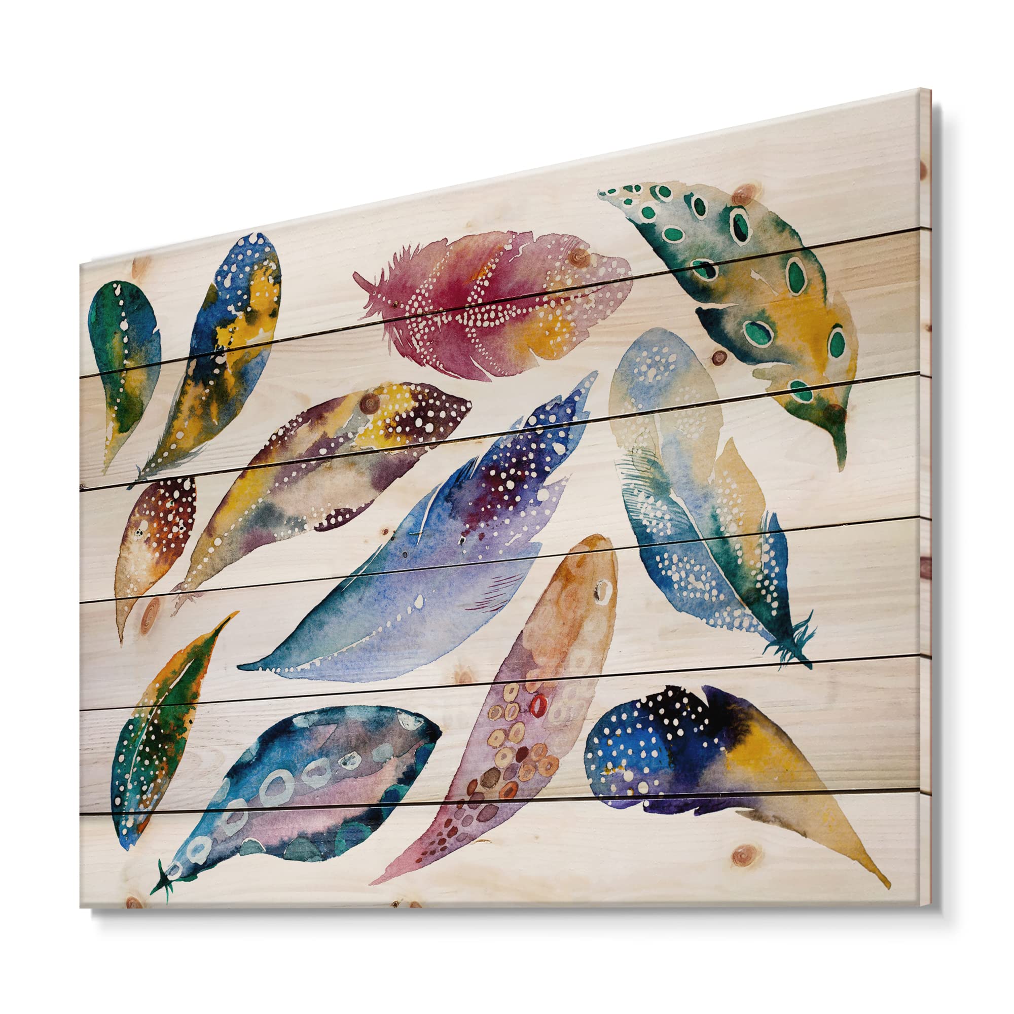 A Touch of Nature: The Boho Feather Wood Wall Art Story