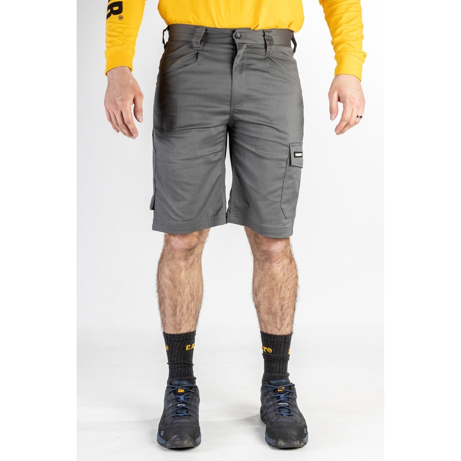 Men's Caterpillar Work Shorts - Durable Cargo Shorts for Construction & Outdoor Work - Perfect for Job Sites, Hiking & Casual Wear