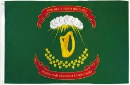 69th Irish Brigade 2x3 Feet Embroidered Flag - Heavy Duty 600D ROUGH TEX® Polyester - Perfect for Military Displays, Irish Heritage Events & Patriotic Home Decor