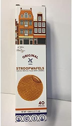 Le Chicc Patissier Stroopwafels Toasted Waffles - Authentic Dutch Caramel Waffle Cookies | Perfect for Coffee, Tea & Dessert Lovers