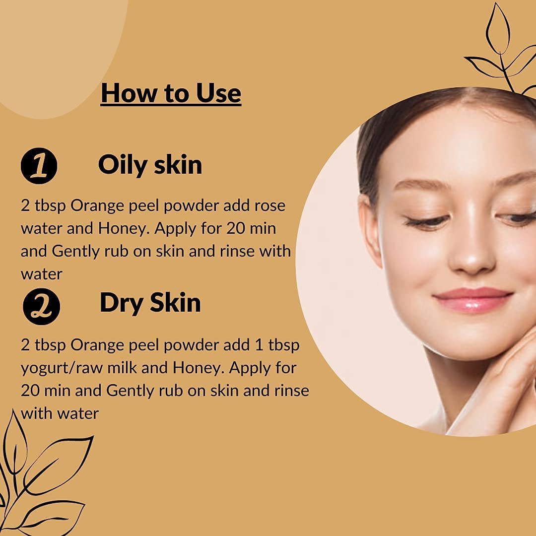 Organic Rose Petal Powder, Multani Mitti Clay & Orange Peel Powder Combo - 3-in-1 Face Mask for Glowing Skin (150g) | Natural Skincare for Acne, Brightening & Exfoliation - Perfect for Spa Day & DIY Beauty Treatments