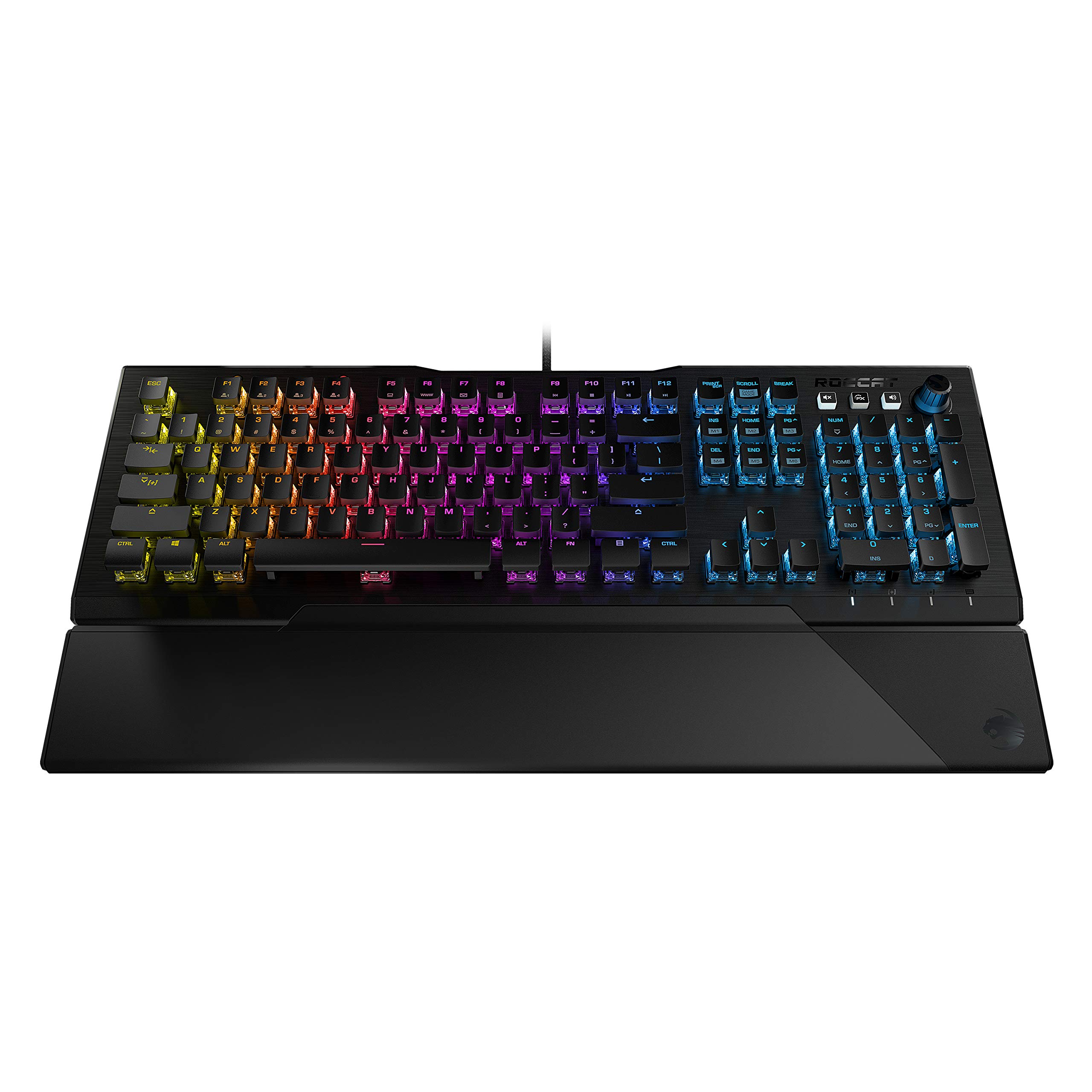 ROCCAT VULCAN 121 AIMO RGB Mechanical Gaming Keyboard with Red Switches - Tactile & Responsive for PC Gamers - Perfect for FPS, MOBA & Esports Tournaments