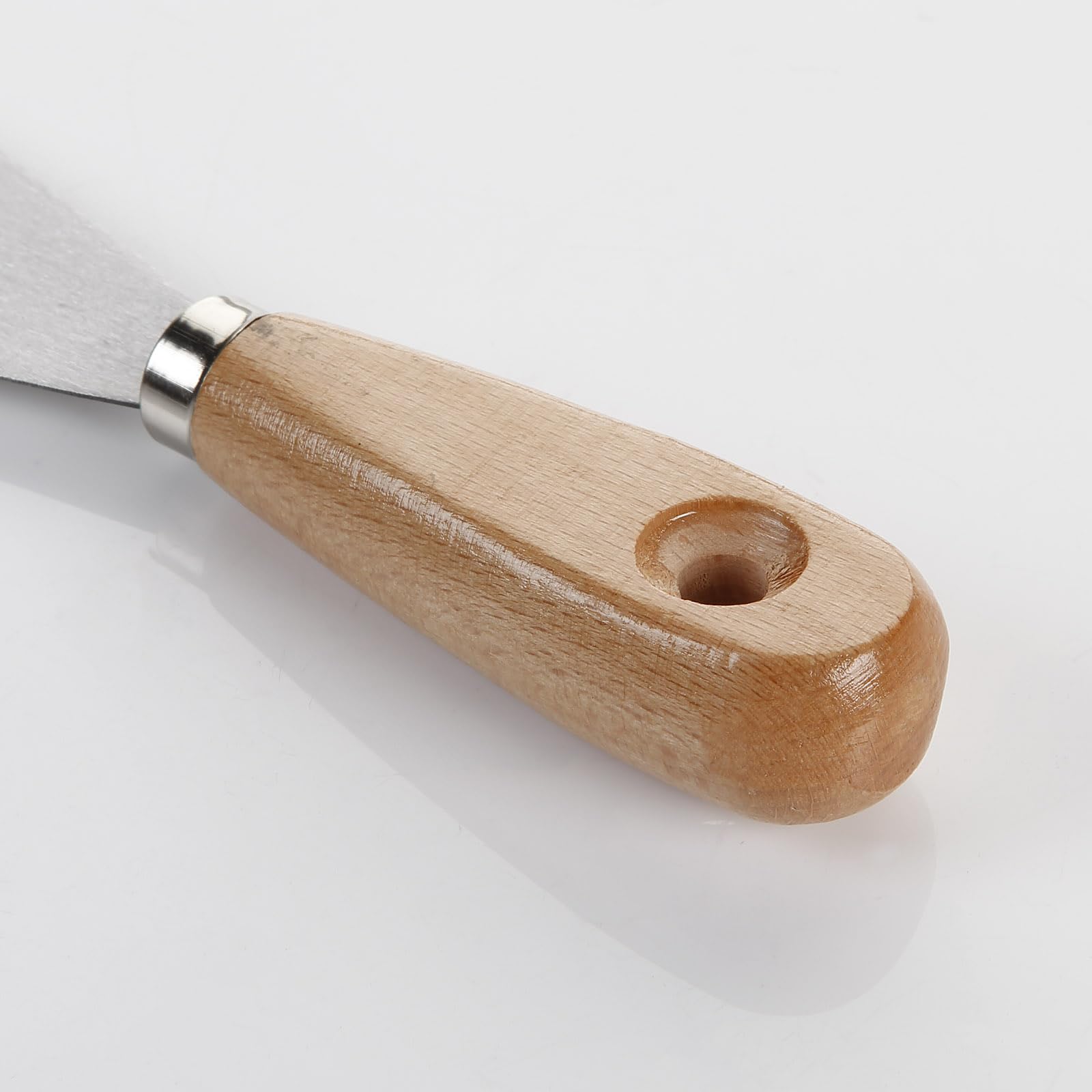 Alyco 196340 Wood and Steel Spatula - 40mm Professional Cooking Tool for Baking, Flipping, and Spreading - Perfect for Home Kitchens and Restaurants