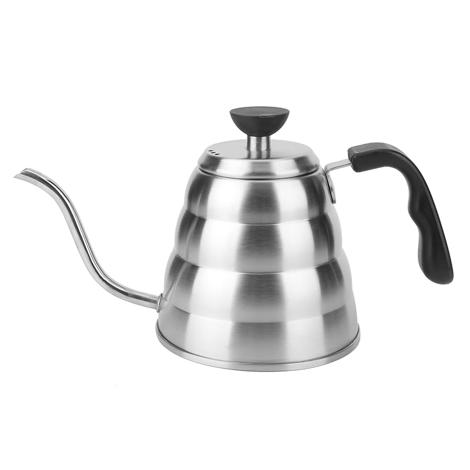 Premium 1.2L Stainless Steel Gooseneck Coffee Kettle with Thermometer - Precision Pour Over Drip Kettle for Specialty Coffee, Tea Brewing & Pouring - Perfect for Chemex, V60, French Press & Home Barista Use