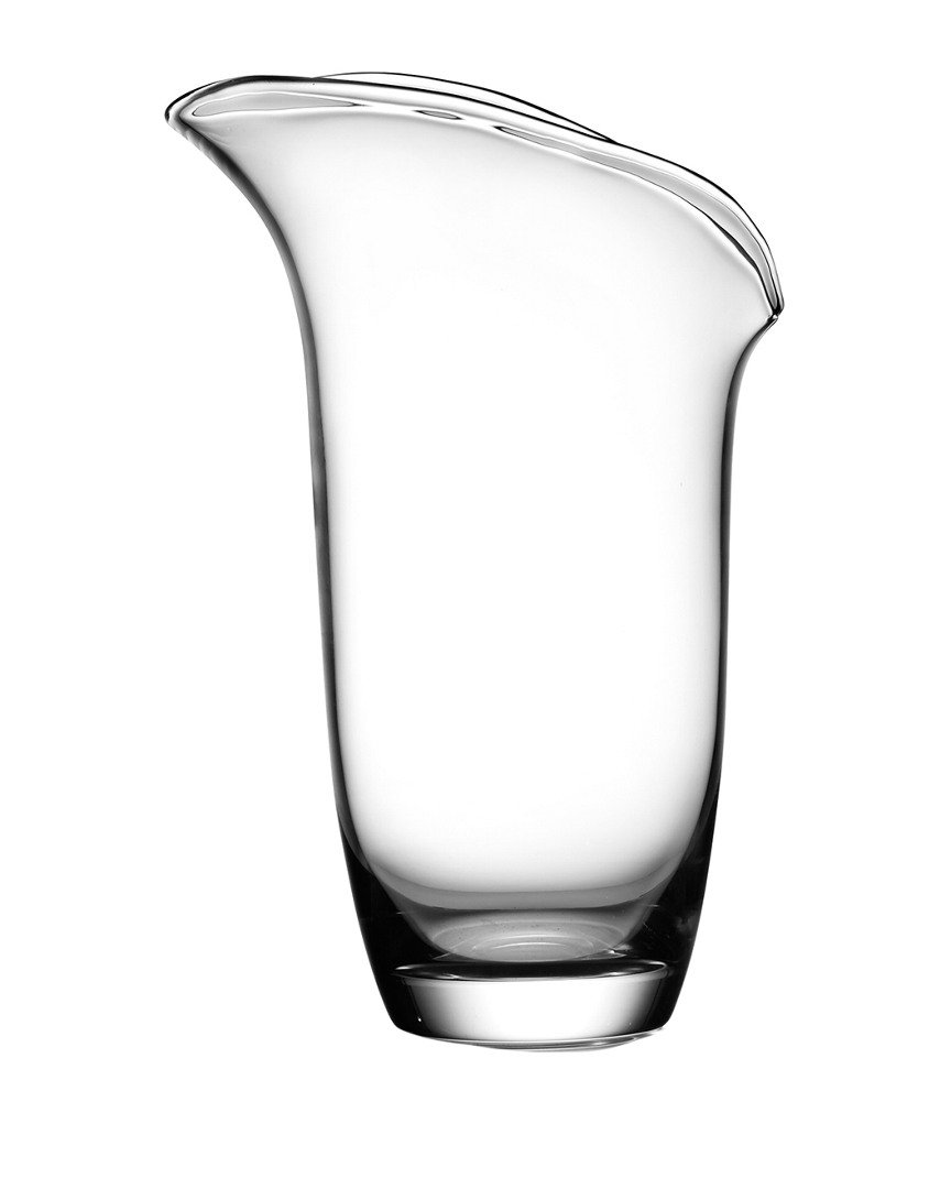 Modern Glass 14-inch Large Vase by Nambè - Elegant Home Decor for Living Room, Dining Table & Wedding Centerpieces