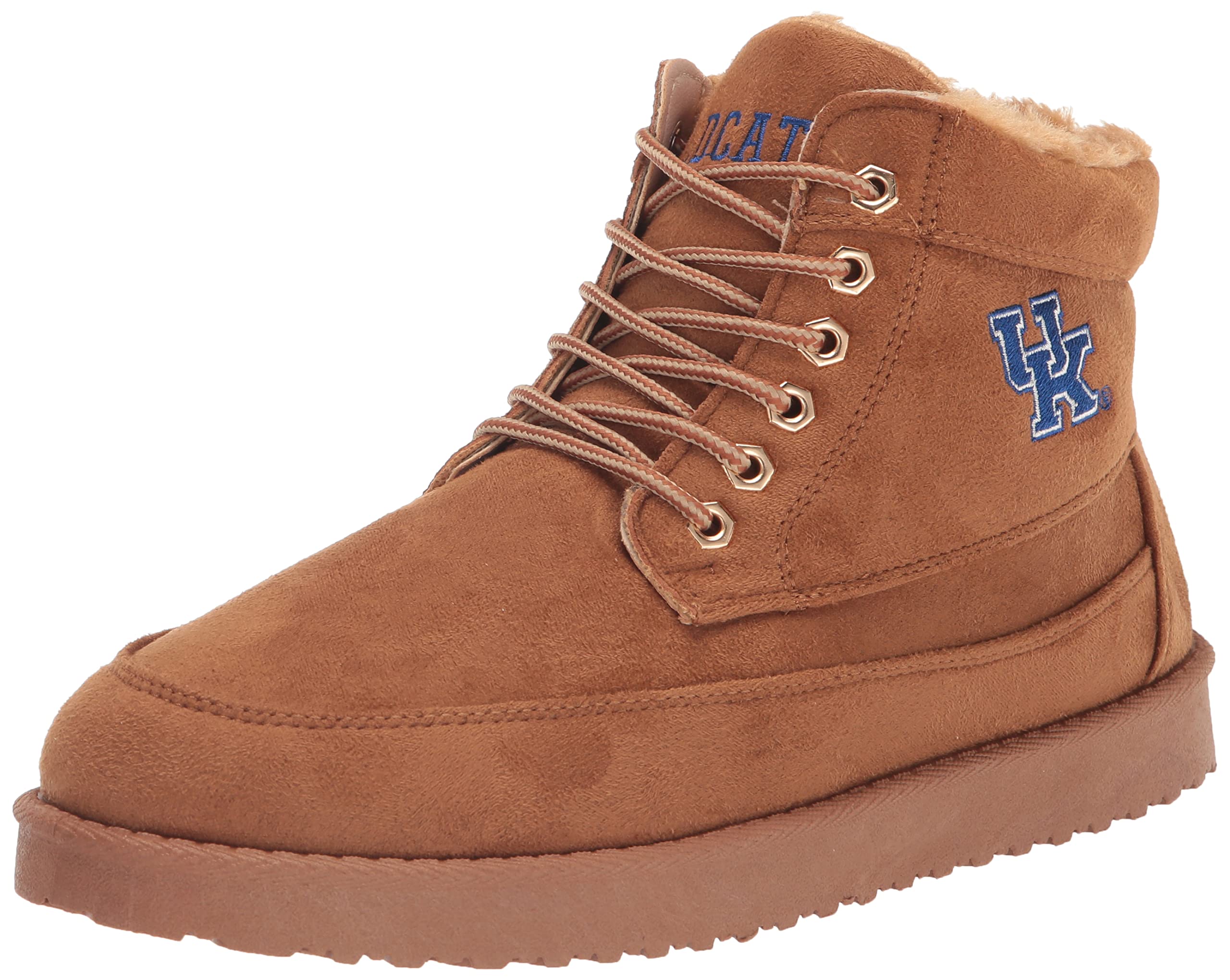 FOCO Virginia Tech Brown High Top Moccasin Shoes for Men - Size 9 | Comfortable Casual & College Game Day Footwear