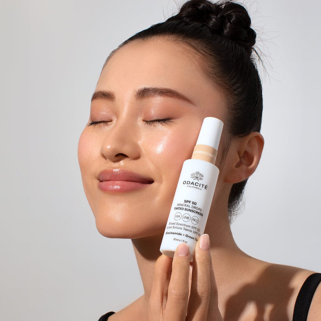 SPF 50 Flex Perfecting™ Mineral Drops Tinted Sunscreen - Oil-Free, Non-Greasy Face Sunscreen for Daily Protection | Perfect for Beach, Outdoor Activities & Sensitive Skin Care