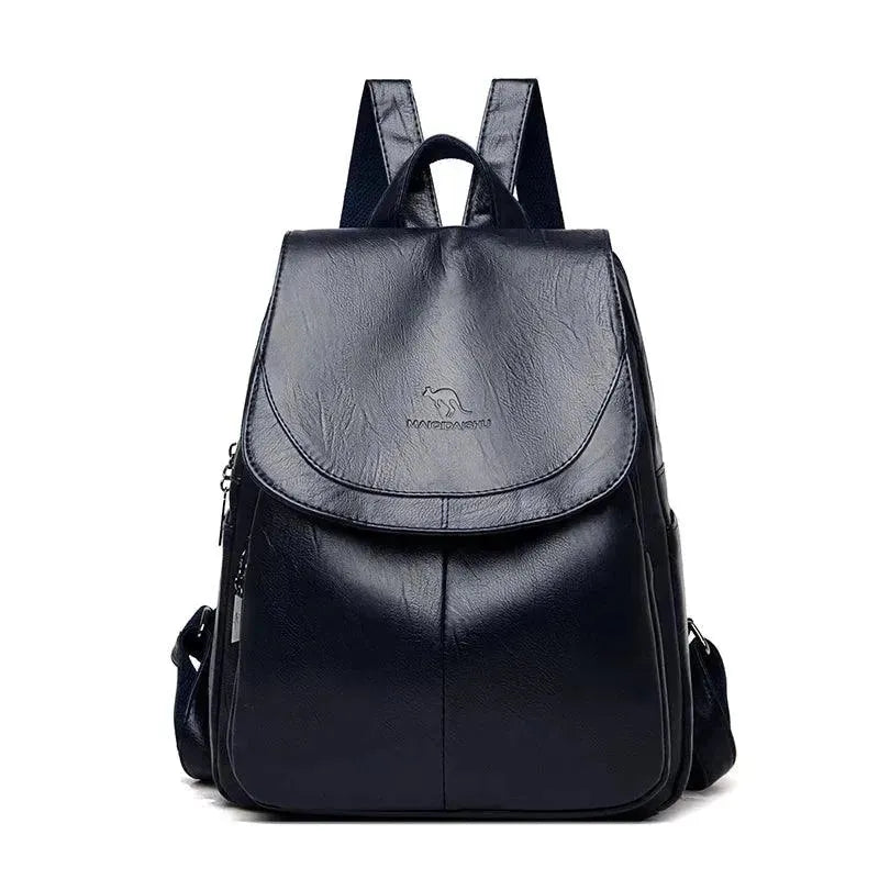 Premium Soft Leather Women's Backpack - Stylish & Durable for Work, Travel & Daily Use
