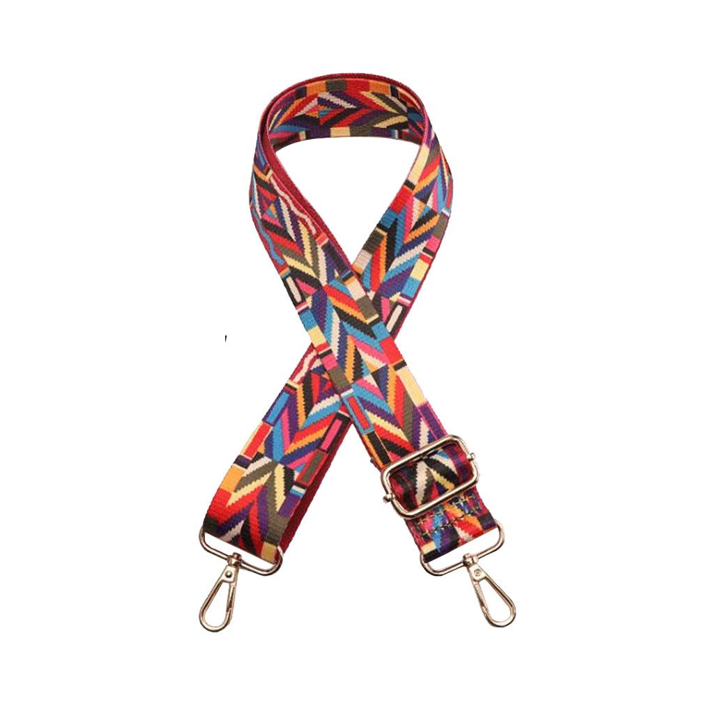 **Guitar Style Crossbody Strap for Handbags - Multicolor Canvas Purse Strap Replacement (25#) - Perfect for Casual Outings, Travel & Everyday Use**