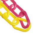 Mr. Chain 50030-100 Standard Plastic Safety Barrier Chain, 2-Inch Diameter, 100-Feet Length, High-Visibility Yellow/Magenta - Perfect for Crowd Control, Event Barriers & Warehouse Safety