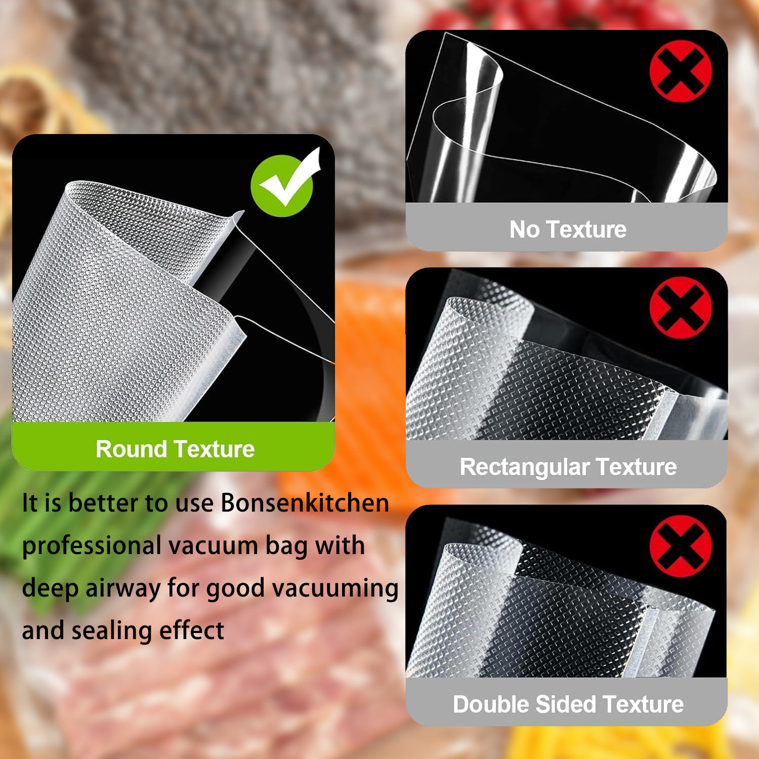 Bonsenkitchen Stainless Steel Vacuum Sealer Machine - 8-in-1 Food Preservation System with 6 Modes, Built-in Cutter & Bag Storage | Perfect for Meal Prep, Sous Vide, Freezing & Extending Food Freshness (Bright Silver)