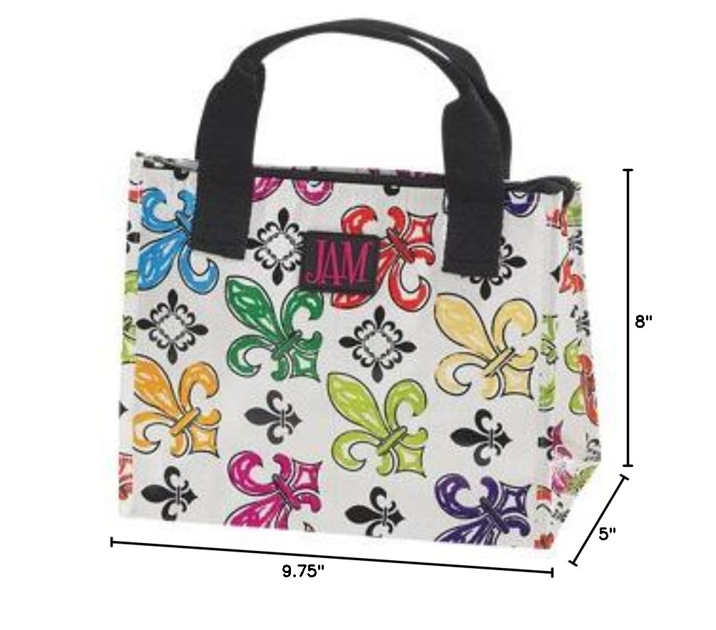 Fleur De-Lis Insulated Lunch Bag for Work & School
