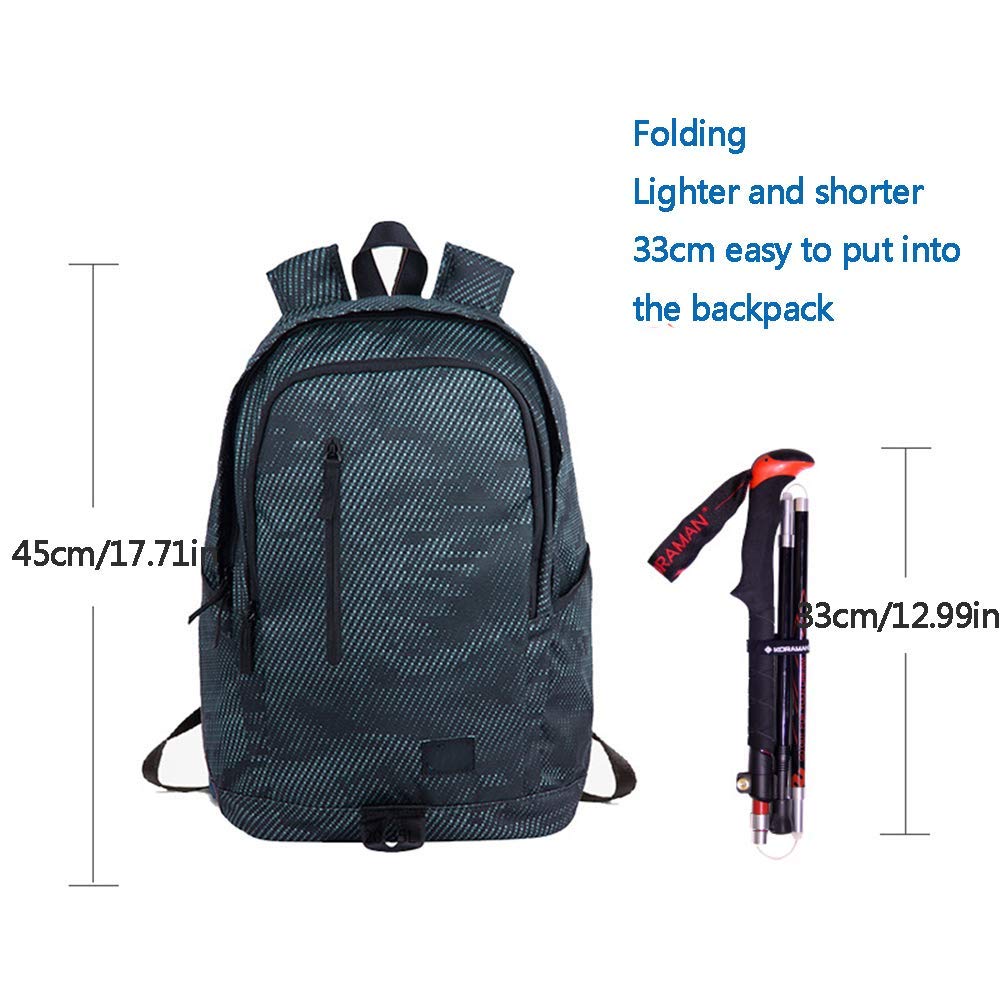 Premium Nordic Walking Trekking Poles - Adjustable Antishock Quick-Lock Telescopic Hiking Sticks for Men & Women | Ultralight Collapsible Design for Hiking, Camping, Backpacking & Outdoor Adventures | Perfect for Trail Walking, Mountain Climbing & Fitness Training