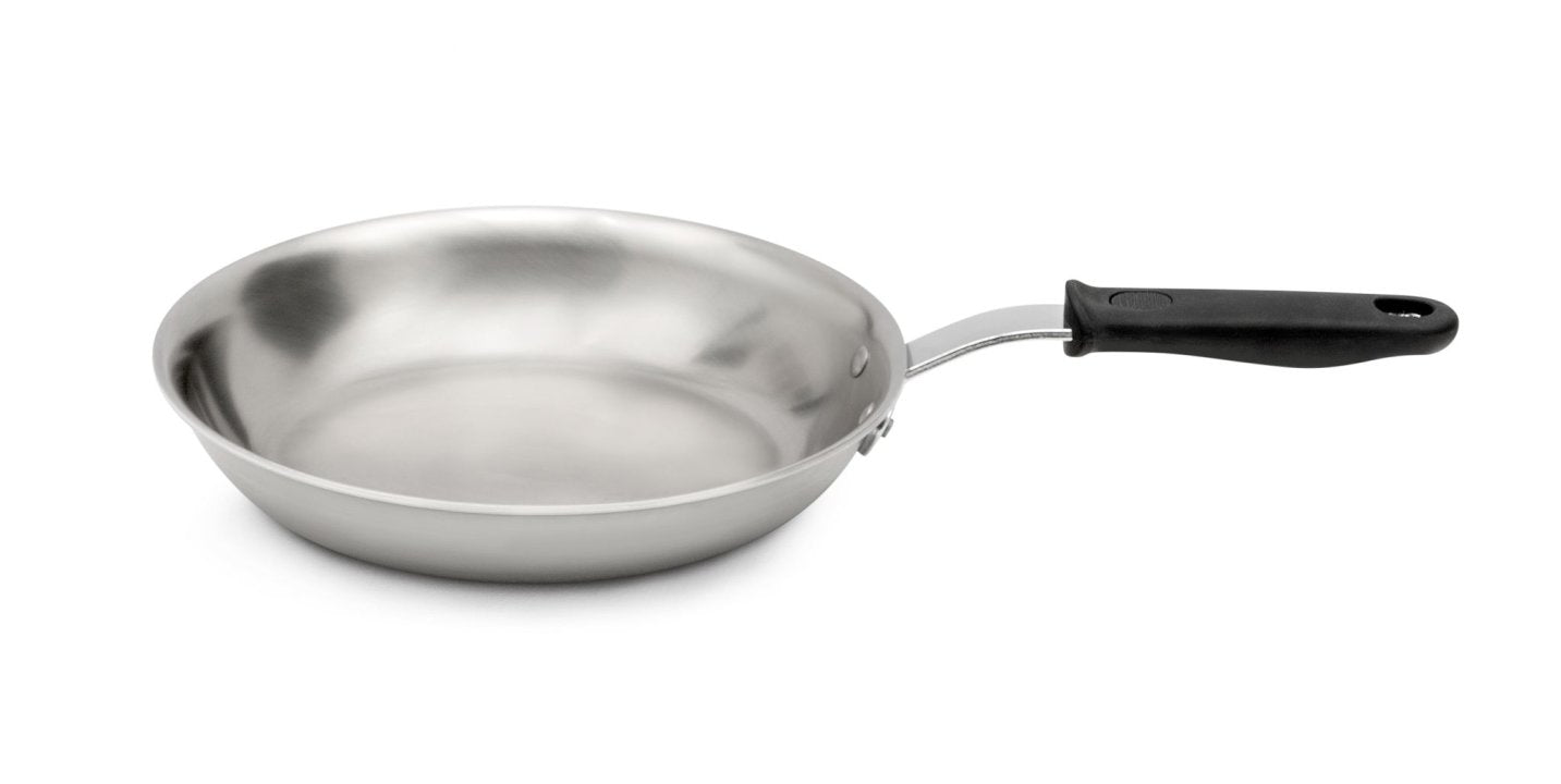 Vollrath Tribute 12-Inch 3-Ply Stainless Steel Fry Pan with Heat-Resistant Silicone Handle - Professional Restaurant-Grade Cookware for Home Chefs & Commercial Kitchens - Perfect for Searing, Sauteing & Frying Steaks, Eggs & Vegetables