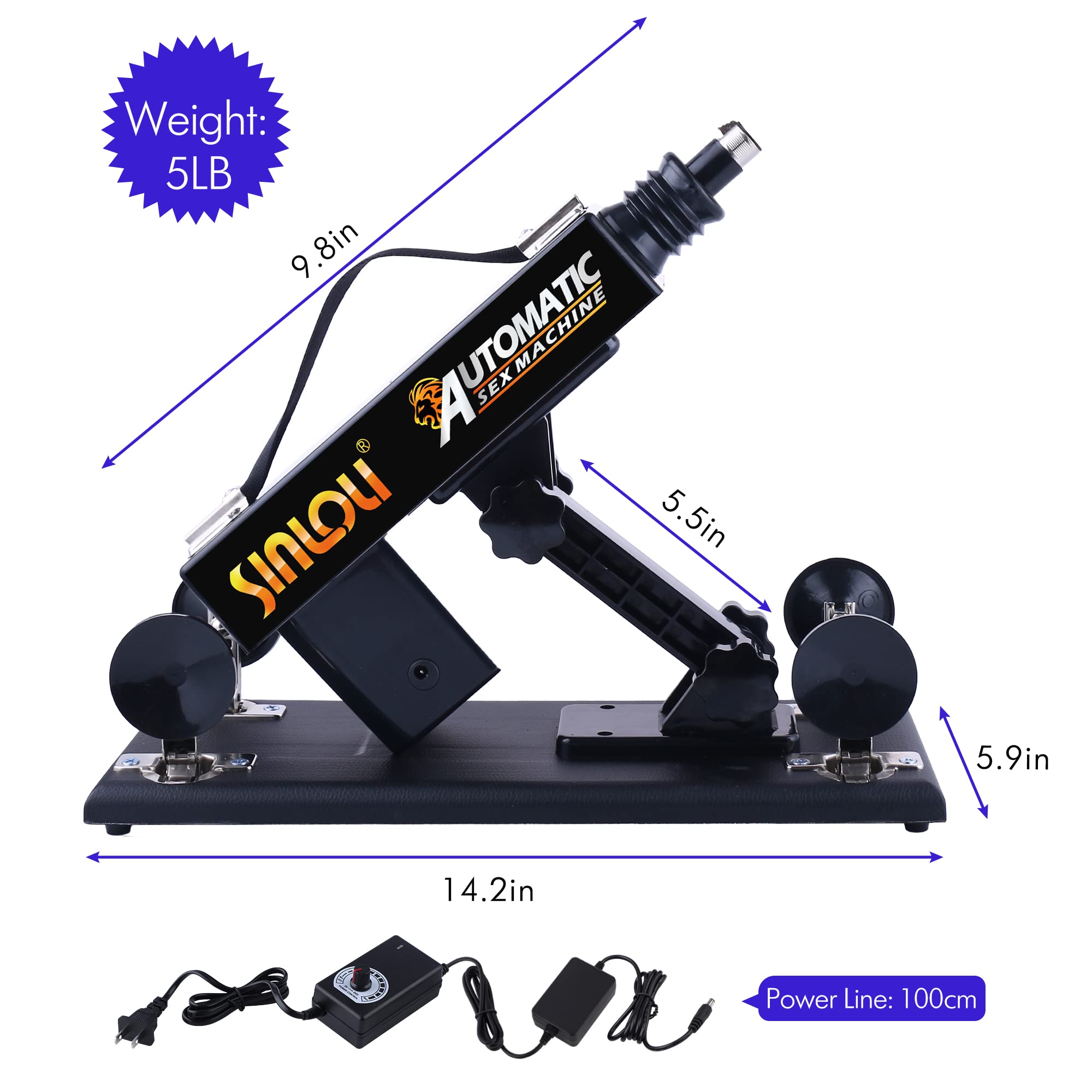 Sinloli APP Controlled Automatic Sex Machine for Women - Remote Control Adult Sex Toy with Double Heads, G-Spot Stimulator, and Fluorescent Design | Perfect for Couples Play and Solo Pleasure