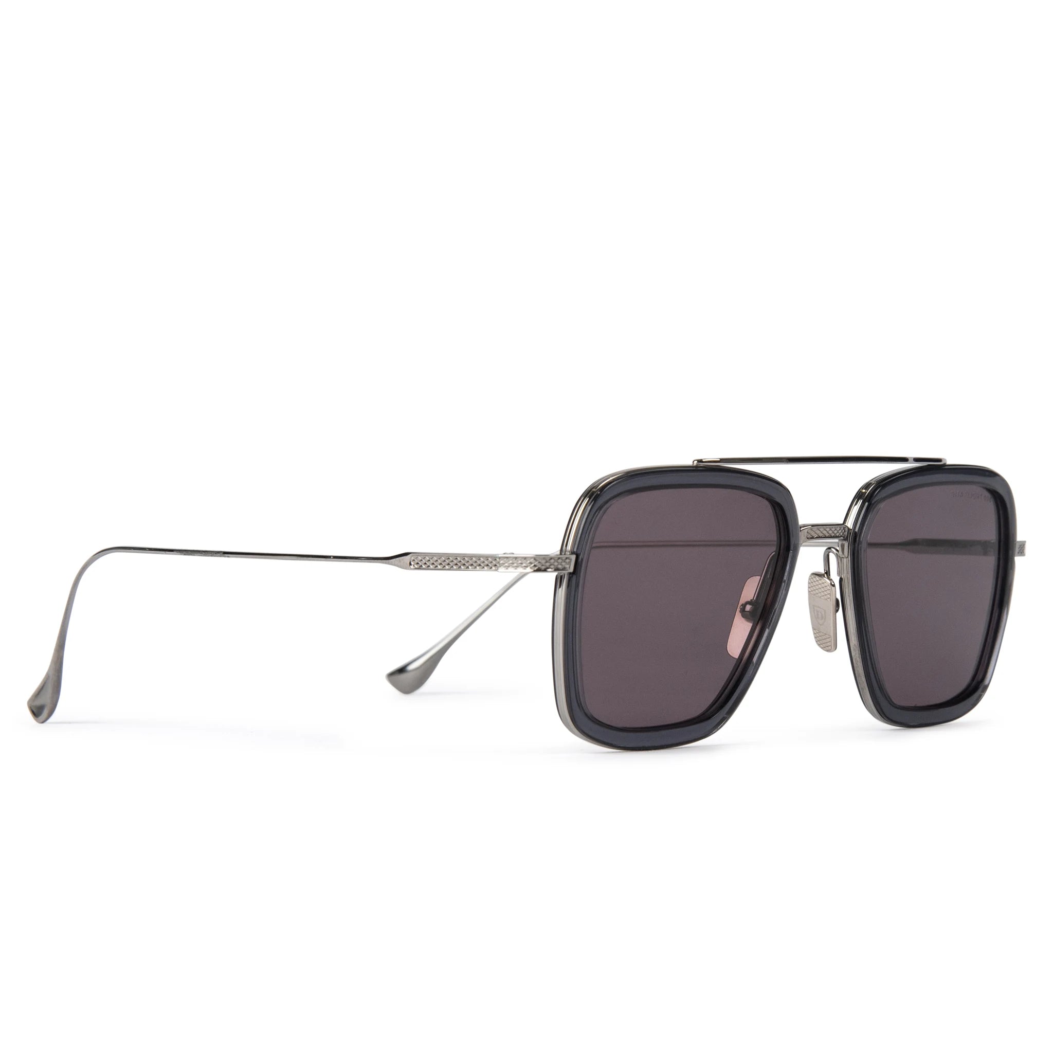 Dita Eyewear 7806 Flight 006 Grey Black Polarized Sunglasses for Men & Women - UV Protection, Luxury Aviator Style - Perfect for Driving, Travel & Outdoor Activities