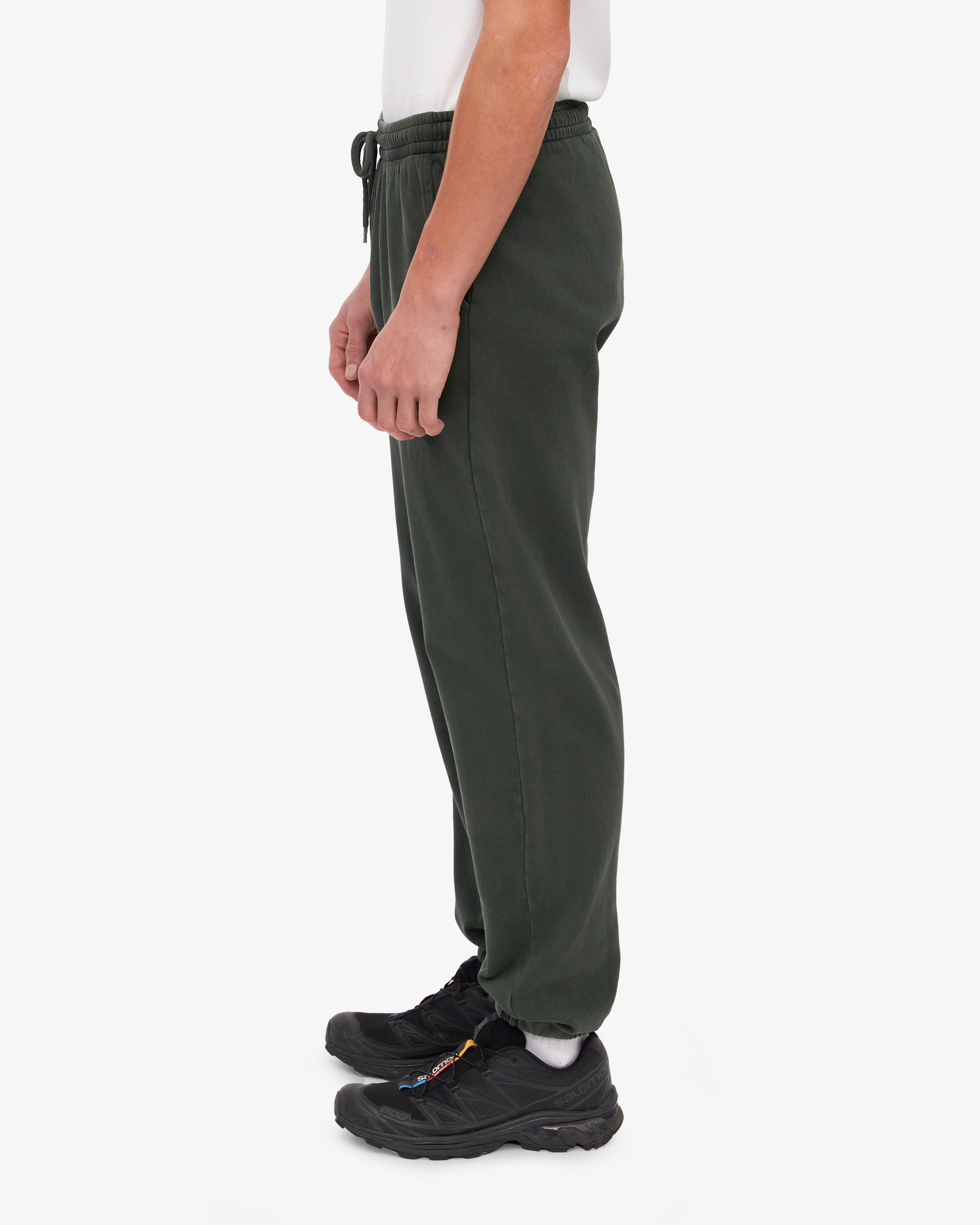 Organic Cotton Sweatpants for Women - Soft & Comfortable Midnight Forest Green Joggers - Perfect for Yoga, Lounge & Casual Wear