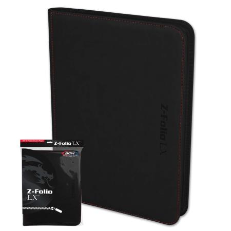 BCW Z-Folio 9-Pocket Trading Card Binder - Premium Storage for Sports Cards, Pokemon & MTG - Perfect for Collectors & Game Nights