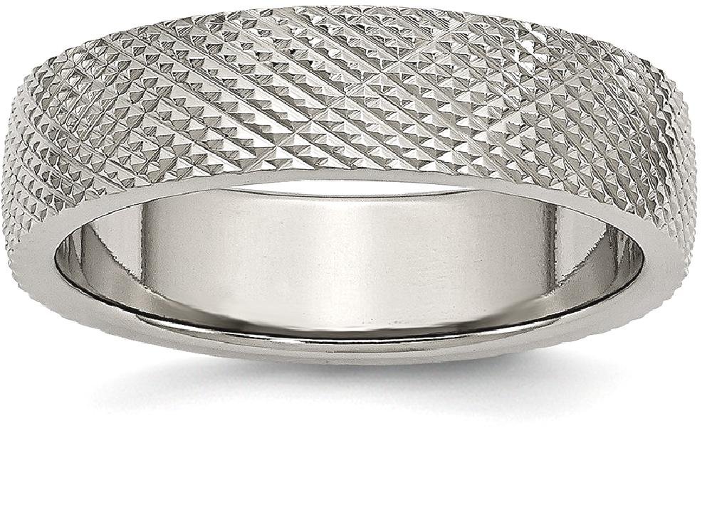IceCarats 6mm Titanium Wedding Band Ring for Men & Women - Durable, Hypoallergenic, Comfort Fit - Perfect for Engagement, Anniversary, and Everyday Wear