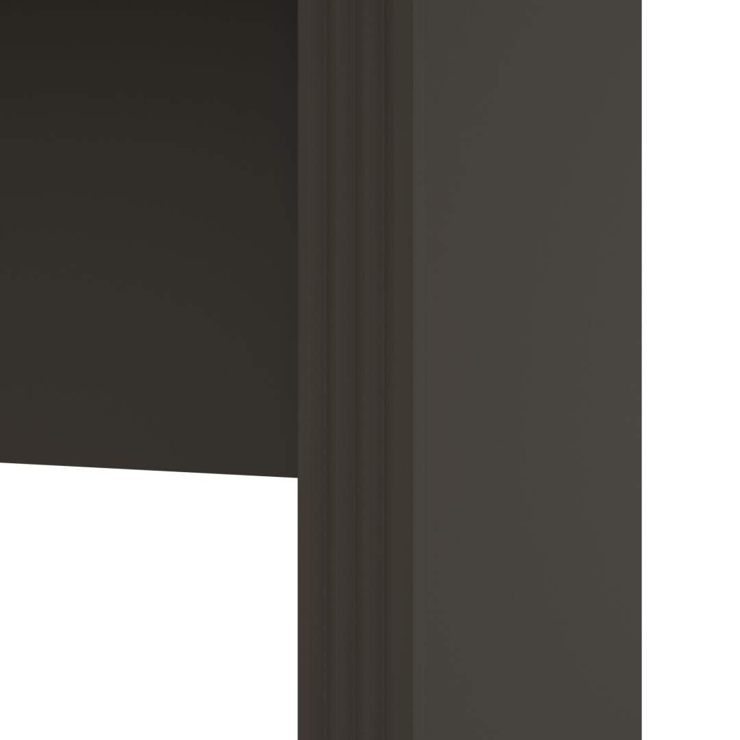 Bestar Prestige + 72W Narrow Desk Shell in Bark Grey & Slate - Modern Home Office Desk for Small Spaces, Perfect for Remote Work & Study