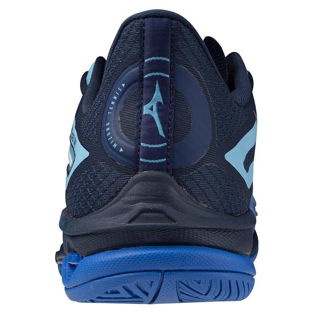 Men's Wave Exceed Tour 6 AC Tennis Shoes - Mugen Blue & White | Lightweight Performance Court Shoes for Competitive Play & Training