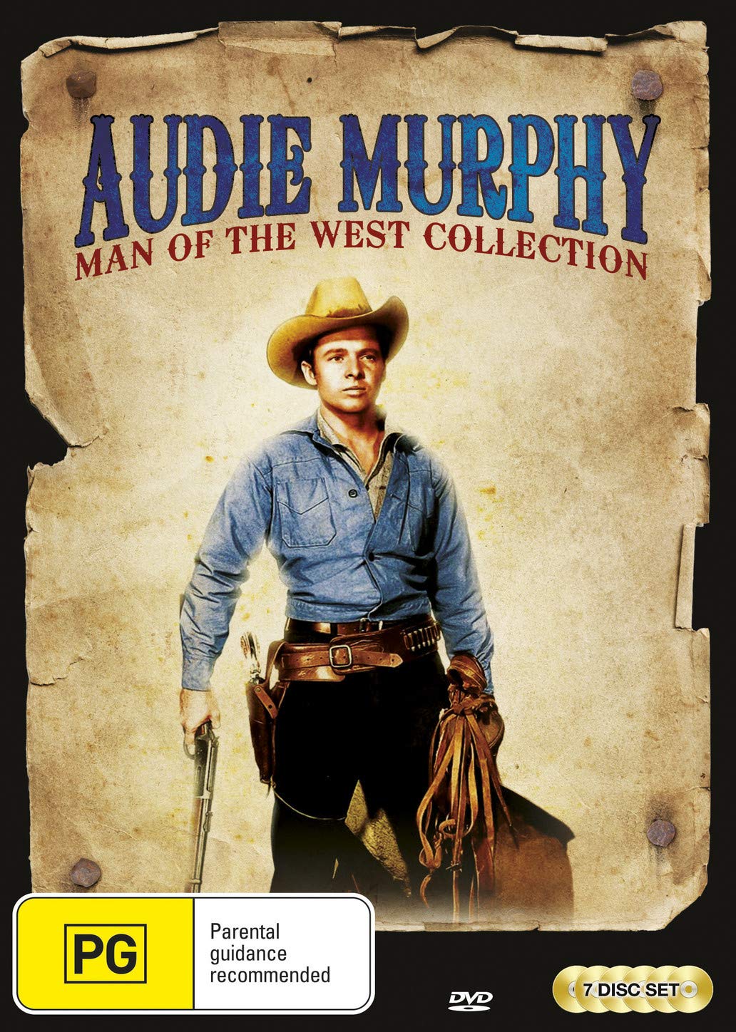 Audie Murphy: Man of the West Collection - Classic Western Movies DVD Set | Perfect for Western Film Lovers & History Buffs | Great for Movie Nights & Western-Themed Parties