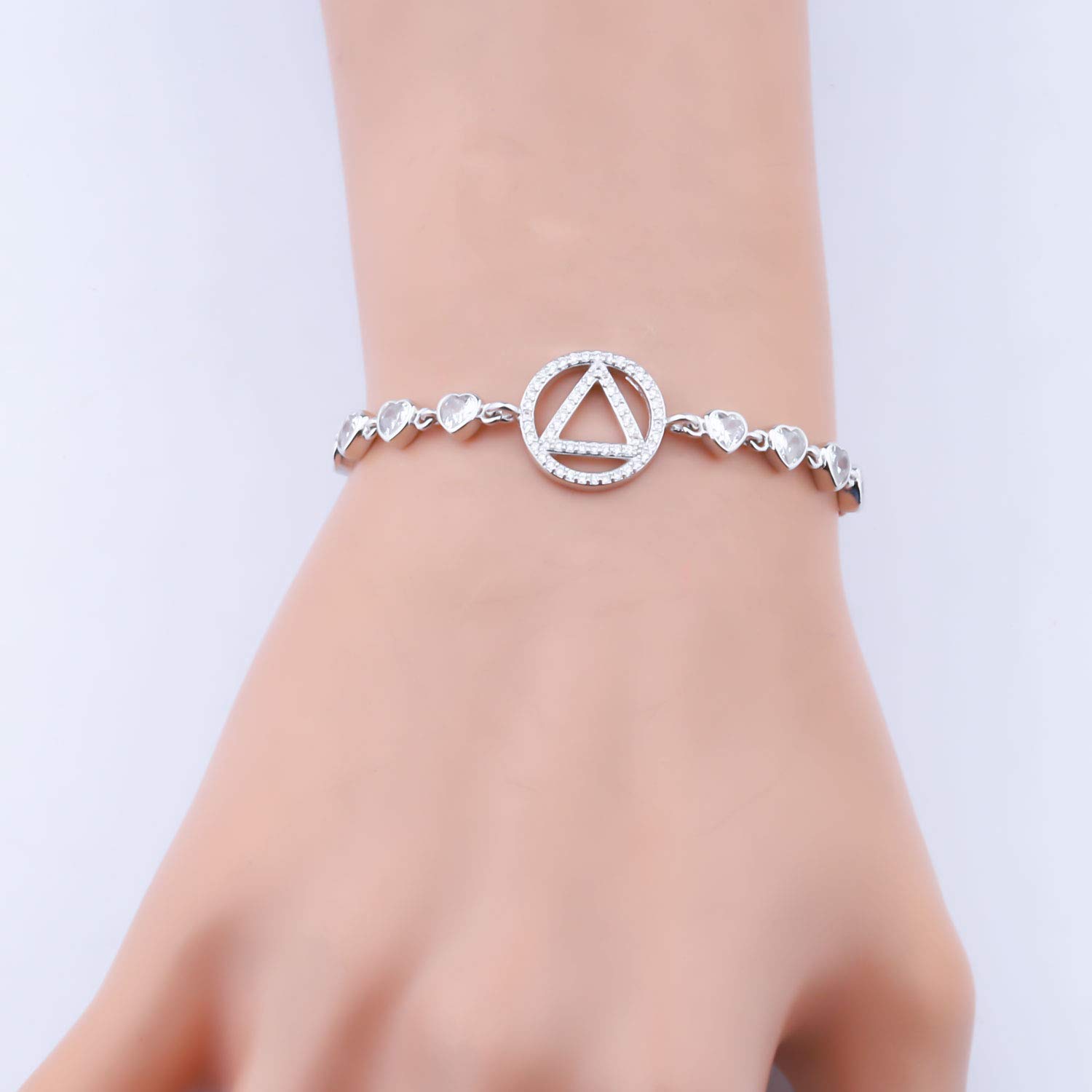 ENSIANTH Sobriety Bracelet - Inspirational Addiction Recovery Gift for AA & NA Meetings, Sobriety Anniversary & Daily Motivation (Ideal for 12-Step Programs & Sober Living Support)
