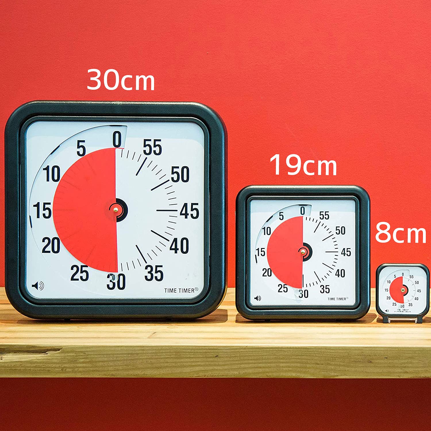 Original 12 Inch TIME TIMER 60 Minute Visual Timer - Silent Operation for Kids, Classroom Learning, Homeschool Study & Office Meetings | Black Desk Clock for Teachers & Students | Perfect for Time Management & Focus
