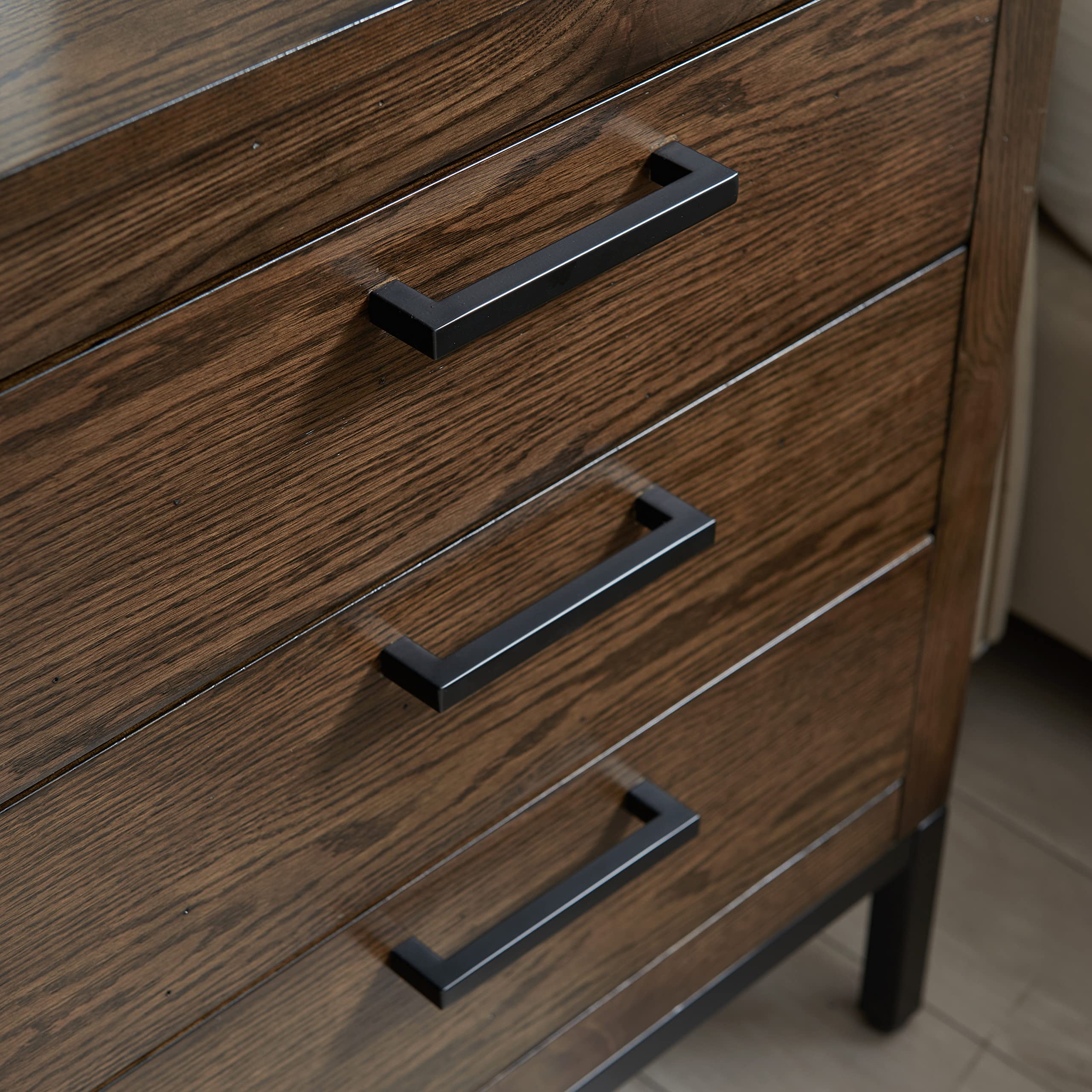 Rustic Modern Nightstand with Drawer & USB-C Fast Charging - Solid Wood Side Table for Bedroom, Living Room & Office - Distressed Riverstone Finish - Perfect for Charging Devices, Storing Essentials & Adding Farmhouse Style to Your Space