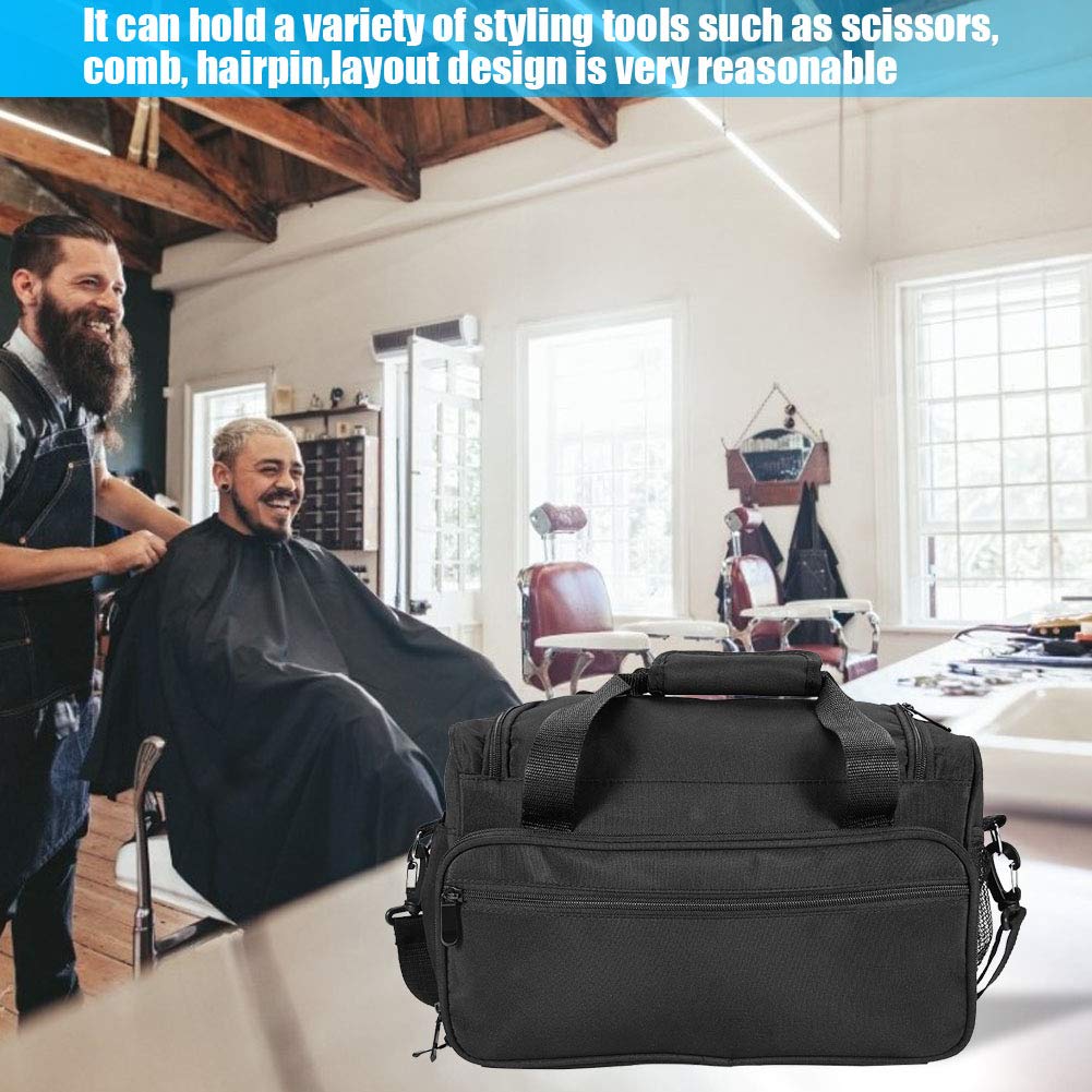 Professional Hairdresser Bag with Adjustable Dividers & Shoulder Strap - Salon Organizer for Cosmetics & Styling Tools