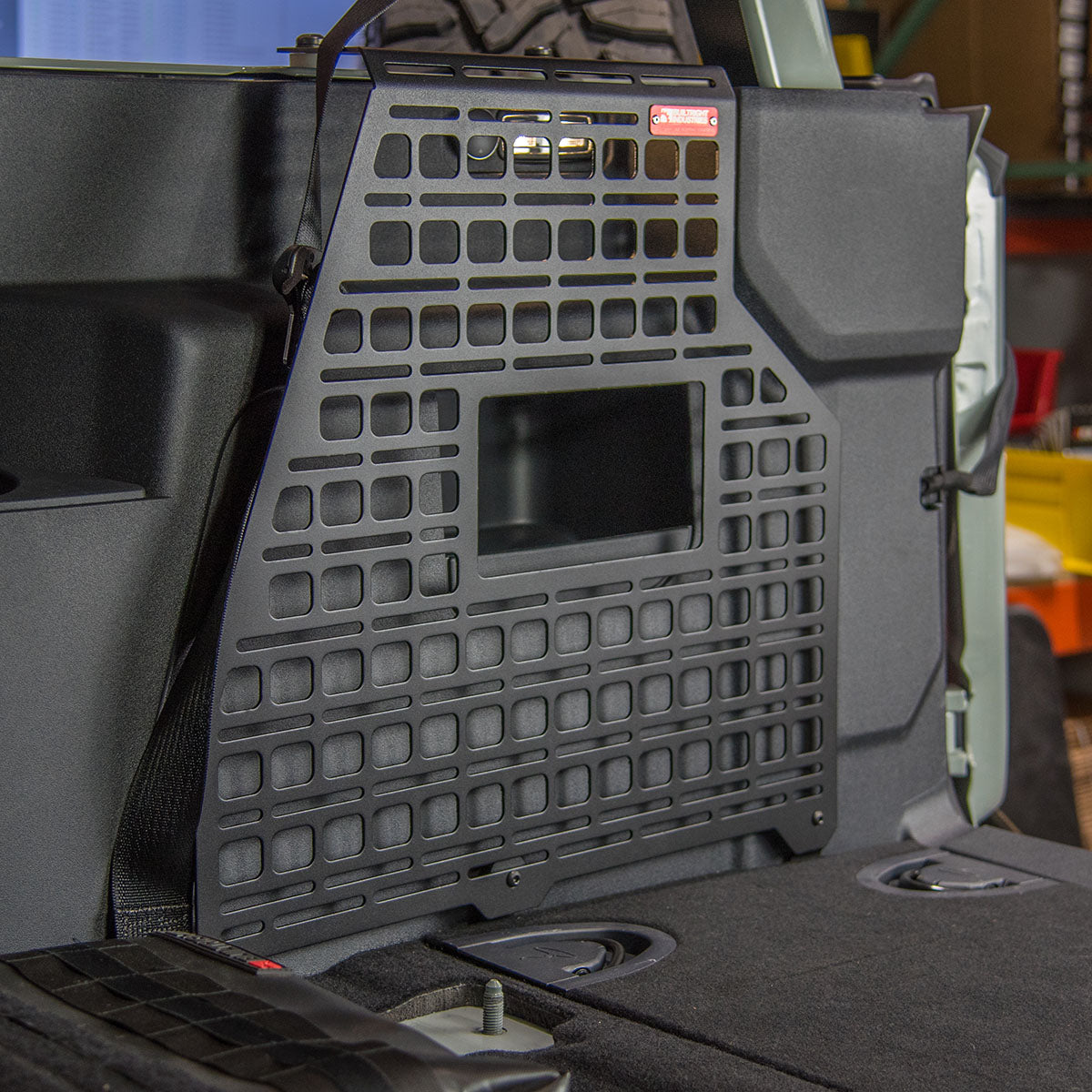 2021-2024 Ford Bronco 2 Door MOLLE Cargo Panel - Passenger Side by Builtright Industries | Durable Storage Solution for Off-Road Gear & Camping Accessories