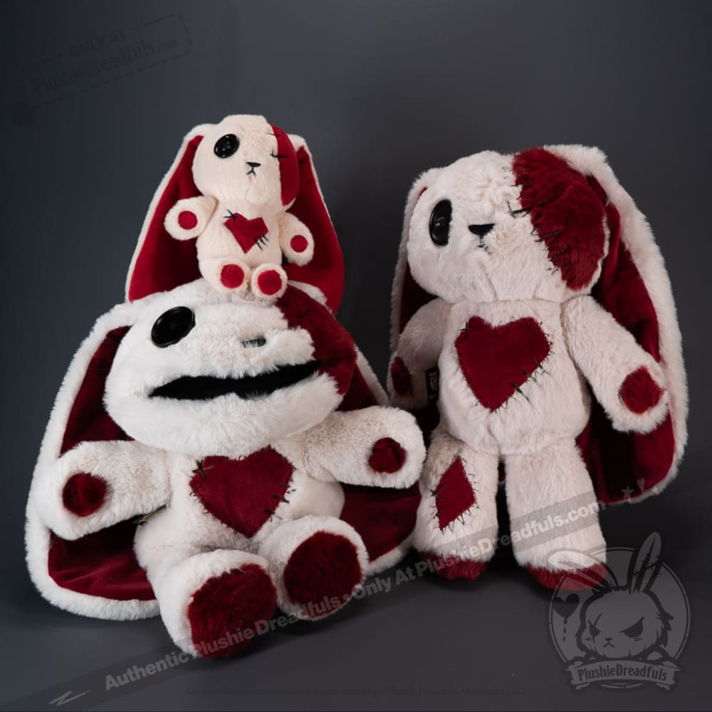Plushie Dreadfuls Love Rabbit Plush Puppet - Soft Stuffed Animal Toy for Kids & Adults, Perfect for Cuddling, Gifts, and Home Decor