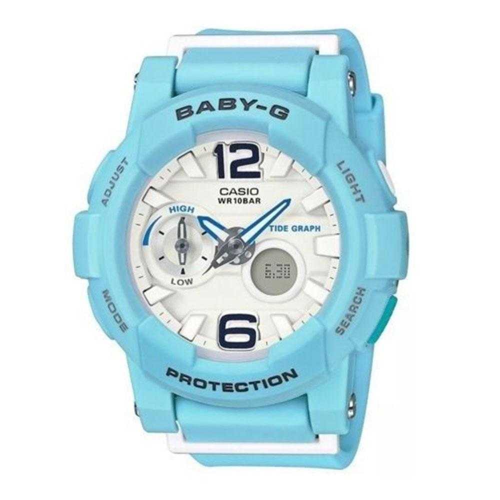 CASIO BABY-G BGA-180BE-2BDR Digital Quartz Women's Watch - Blue Resin Band, Shock Resistant, 100M Waterproof - Perfect for Swimming, Sports & Outdoor Activities