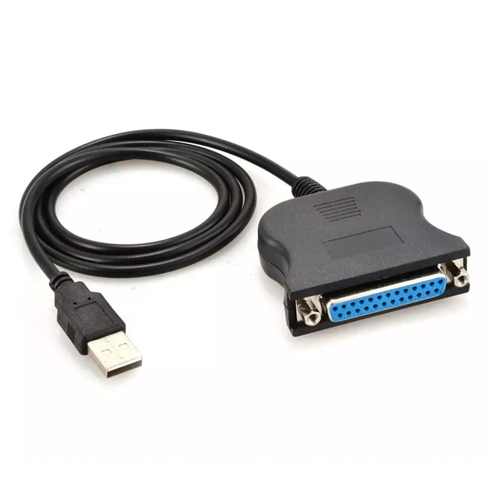NEORTX USB to DB25 Printer Cable 6ft, USB A Male to 25 Pin DB25 Female IEEE 1284 Parallel Converter Cable for Dot Matrix Printers, Label Makers & Legacy Devices - Perfect for Office, Warehouse & Industrial Use