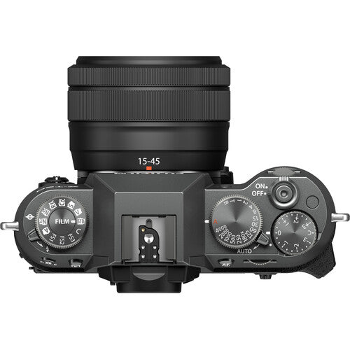 FUJIFILM X-T50 Mirrorless Digital Camera with XC15-45mmF3.5-5.6 OIS PZ Lens Kit (Charcoal Silver) - Perfect for Travel Photography, Vlogging & Street Shooting