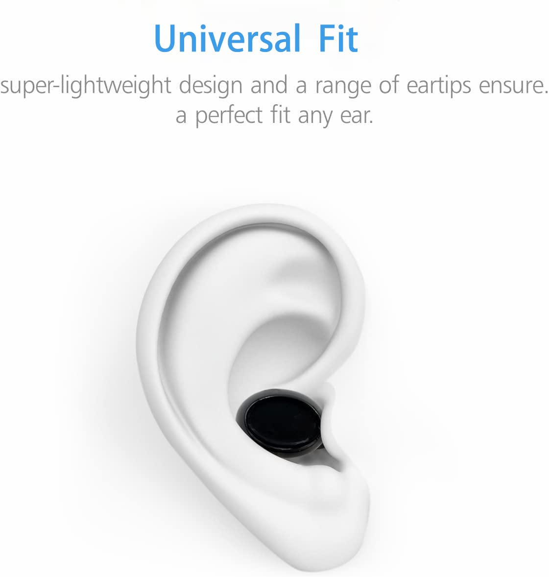 XBAKE Single Bluetooth Earbud - Mini Invisible Wireless Headset with Mic, Smallest In-Ear Headphones for Sports & Work, 8 Hours Playtime, IPX5 Waterproof for Android iPhone - Perfect for Driving, Business Calls & Gym Workouts