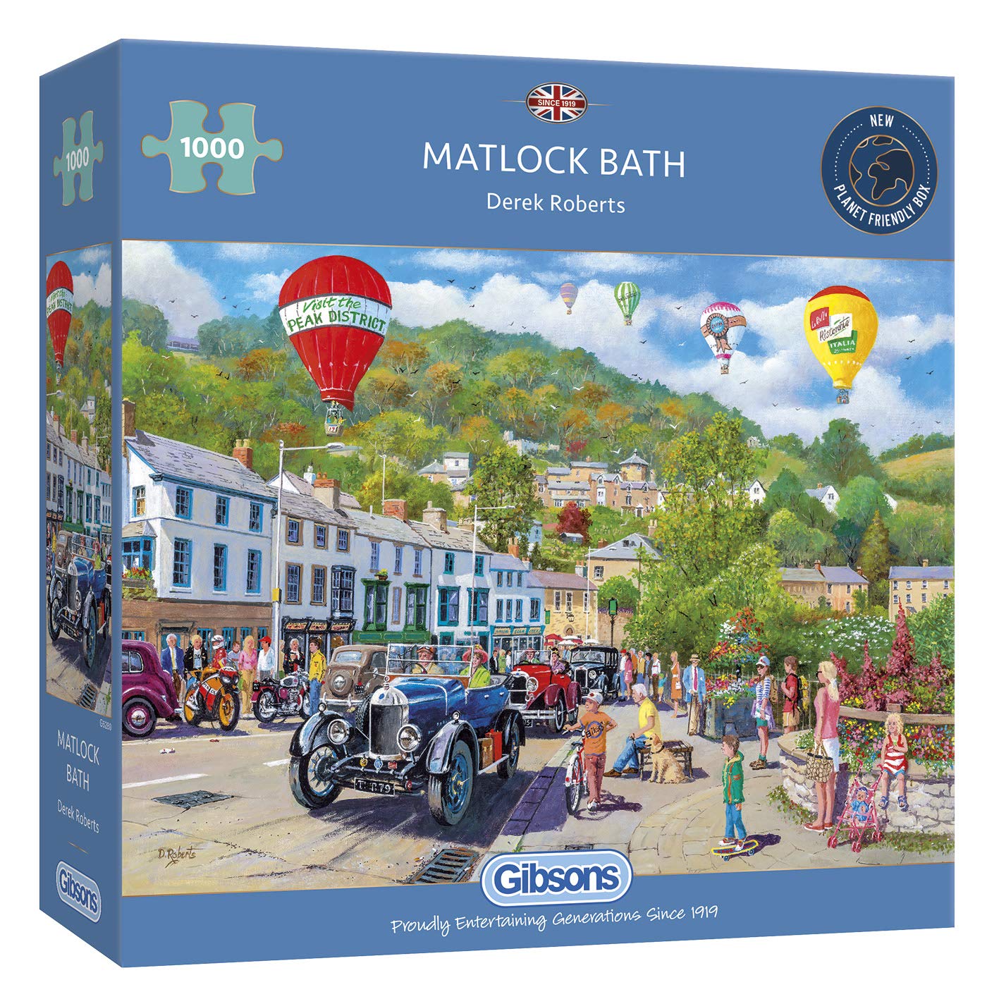 Matlock Bath 1000 Piece Jigsaw Puzzle - Premium Peak District Landscape Puzzle for Adults | Eco-Friendly 100% Recycled Board | Challenging & Relaxing Activity | Perfect Gift for Puzzle Lovers | Ideal for Family Game Nights & Stress Relief | Gibsons Games