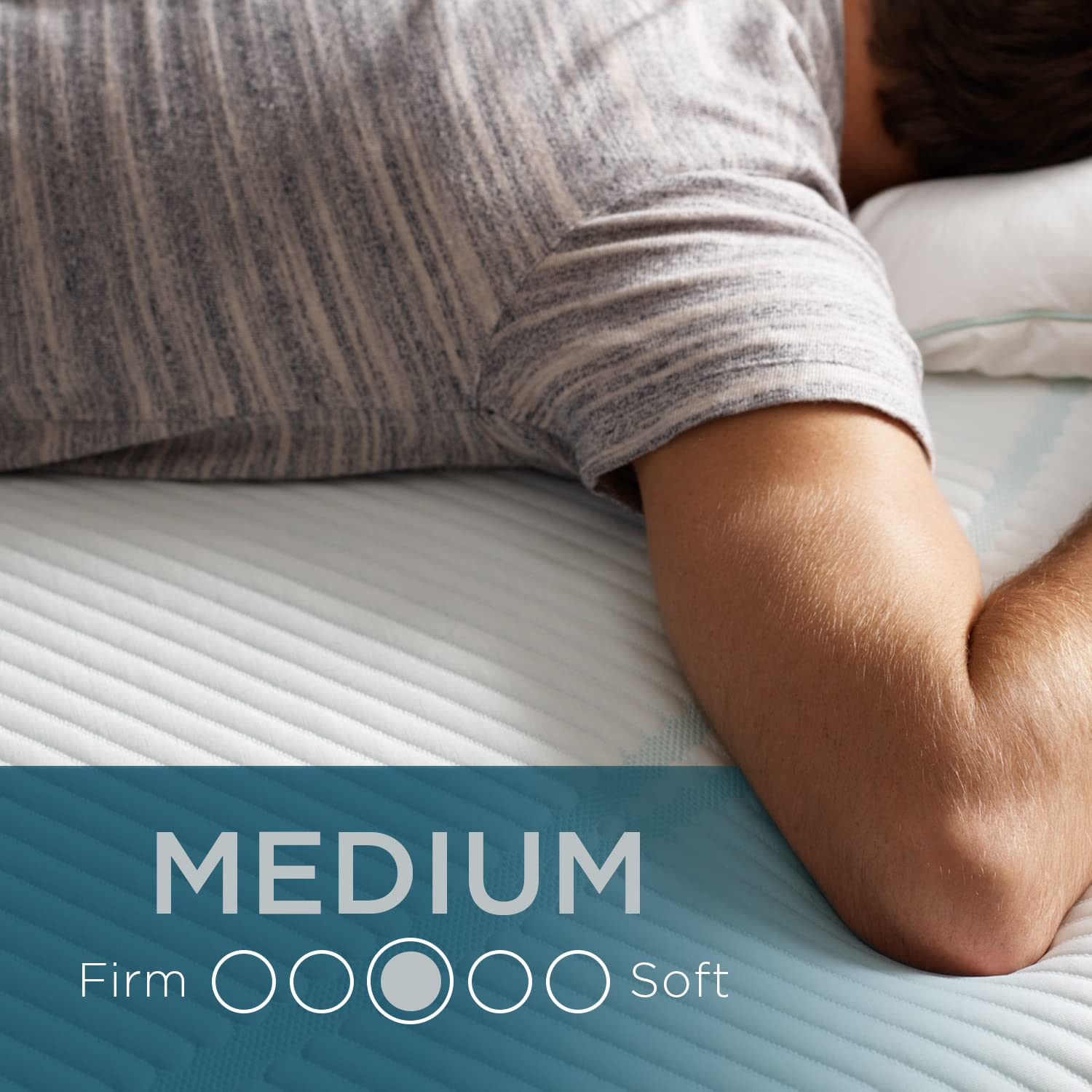 Tempur-Pedic Adapt 11-Inch Cooling Memory Foam Mattress - California King Size, Medium Firm Support for Back Pain Relief & Pressure Relief - Perfect for Master Bedroom, Guest Room & Home Comfort Upgrade