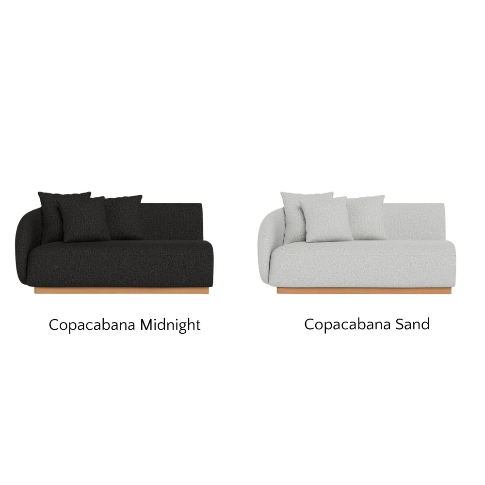 Como Outdoor 2-Seat Left Arm Sectional Sofa Set - Waterproof Patio Furniture for Backyard, Poolside & Garden Relaxation