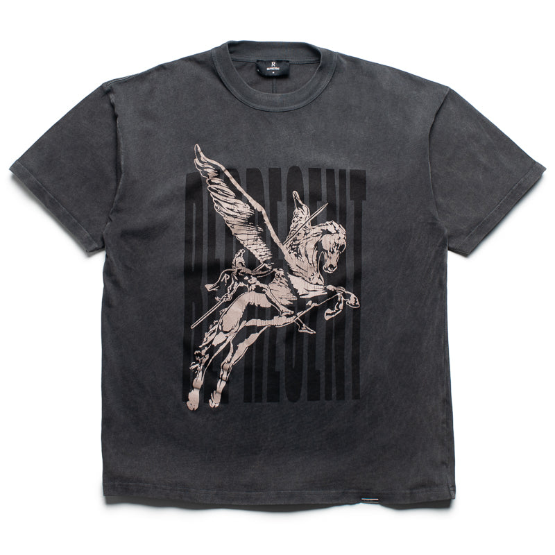 Represent Spirits Mascot Graphic T-Shirt - Vintage Black Tee for Men | Casual Streetwear & Hip Hop Fashion
