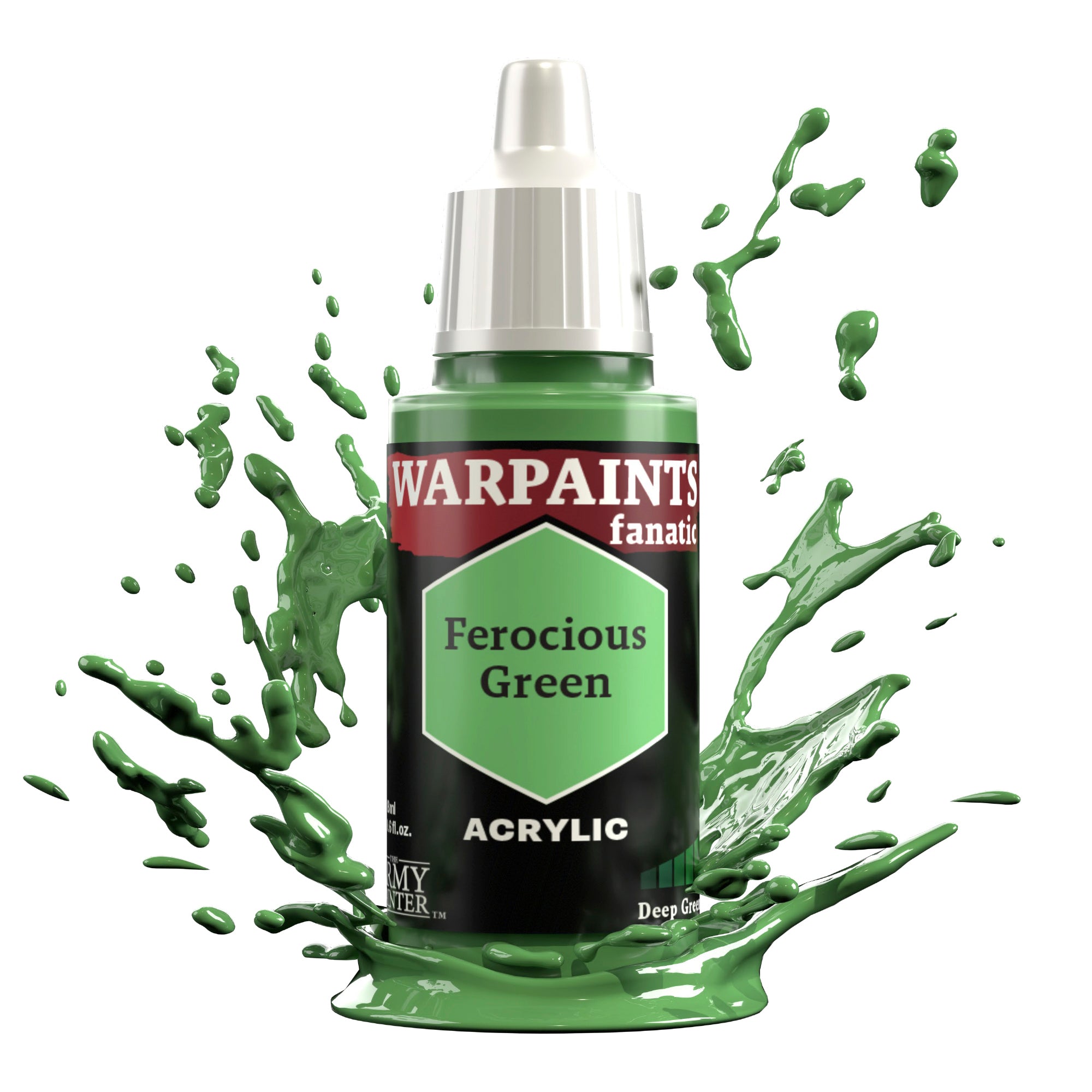 Warpaints Fanatic: Ferocious Green Face Paint - High-Quality Halloween & Cosmetics Makeup for Costume Parties, Theater & Special Effects