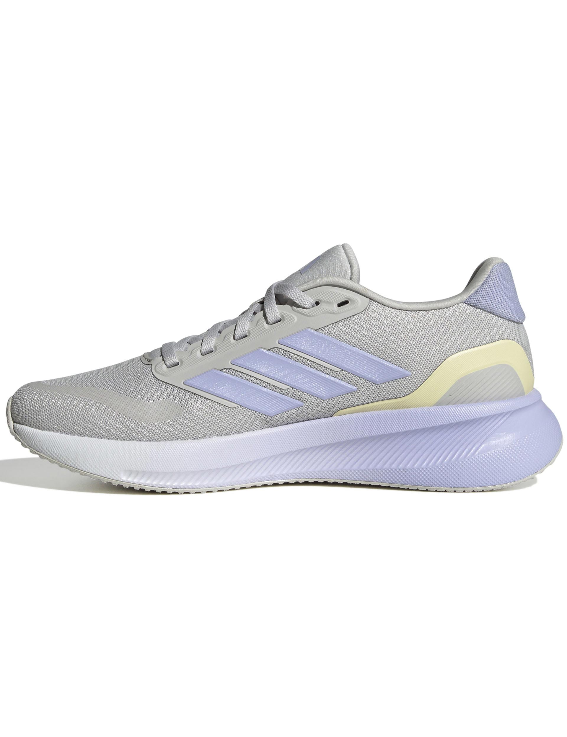 Runfalcon 5 Running Shoes for Men & Women - Lightweight Grey/Violet/Black Athletic Sneakers for Jogging, Gym Workouts & Daily Walking