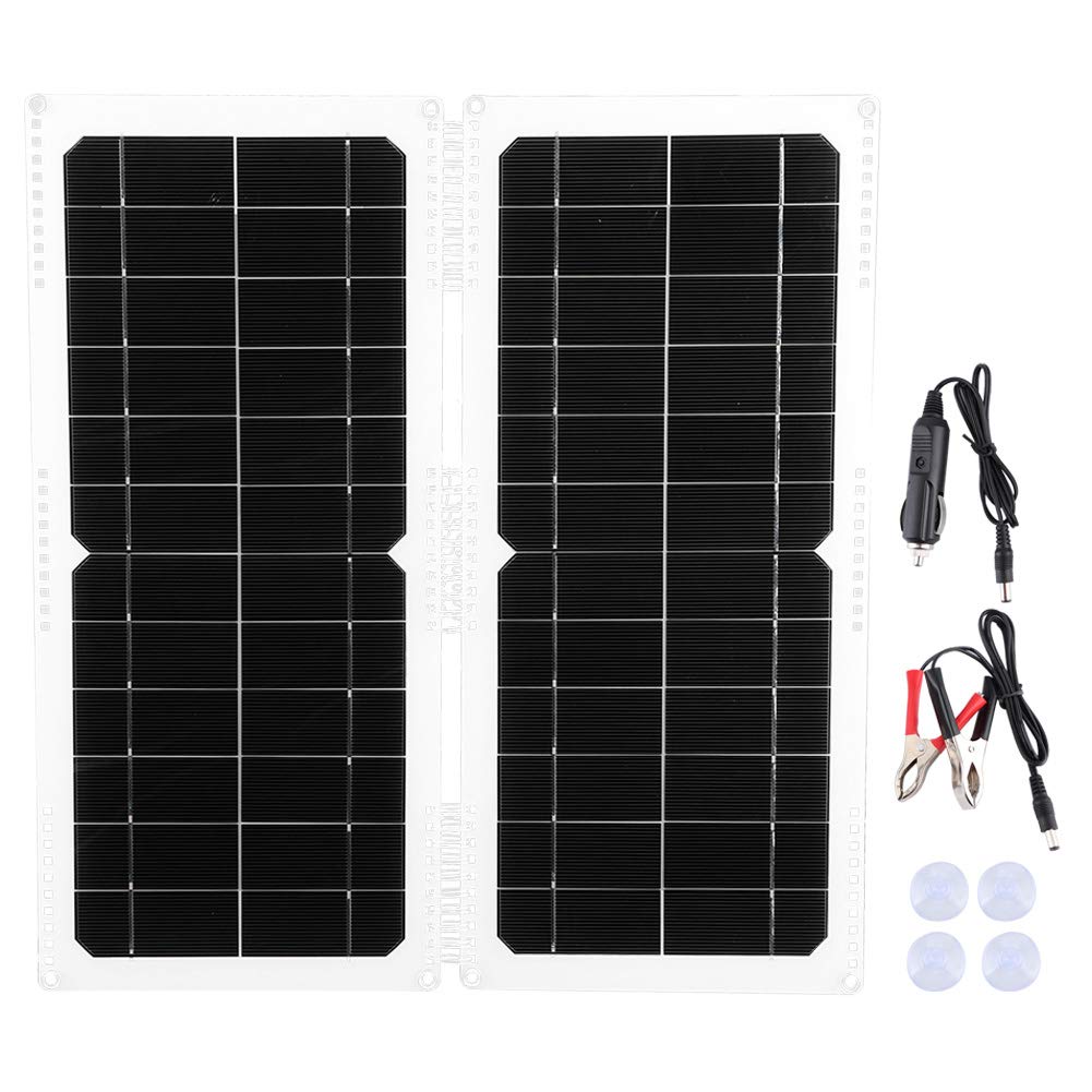 20W Solar Panel Charger - Portable Waterproof Solar Charger for Camping, Hiking, RV & Outdoor Activities - Fast Charging Power Bank for Phones, Tablets & USB Devices