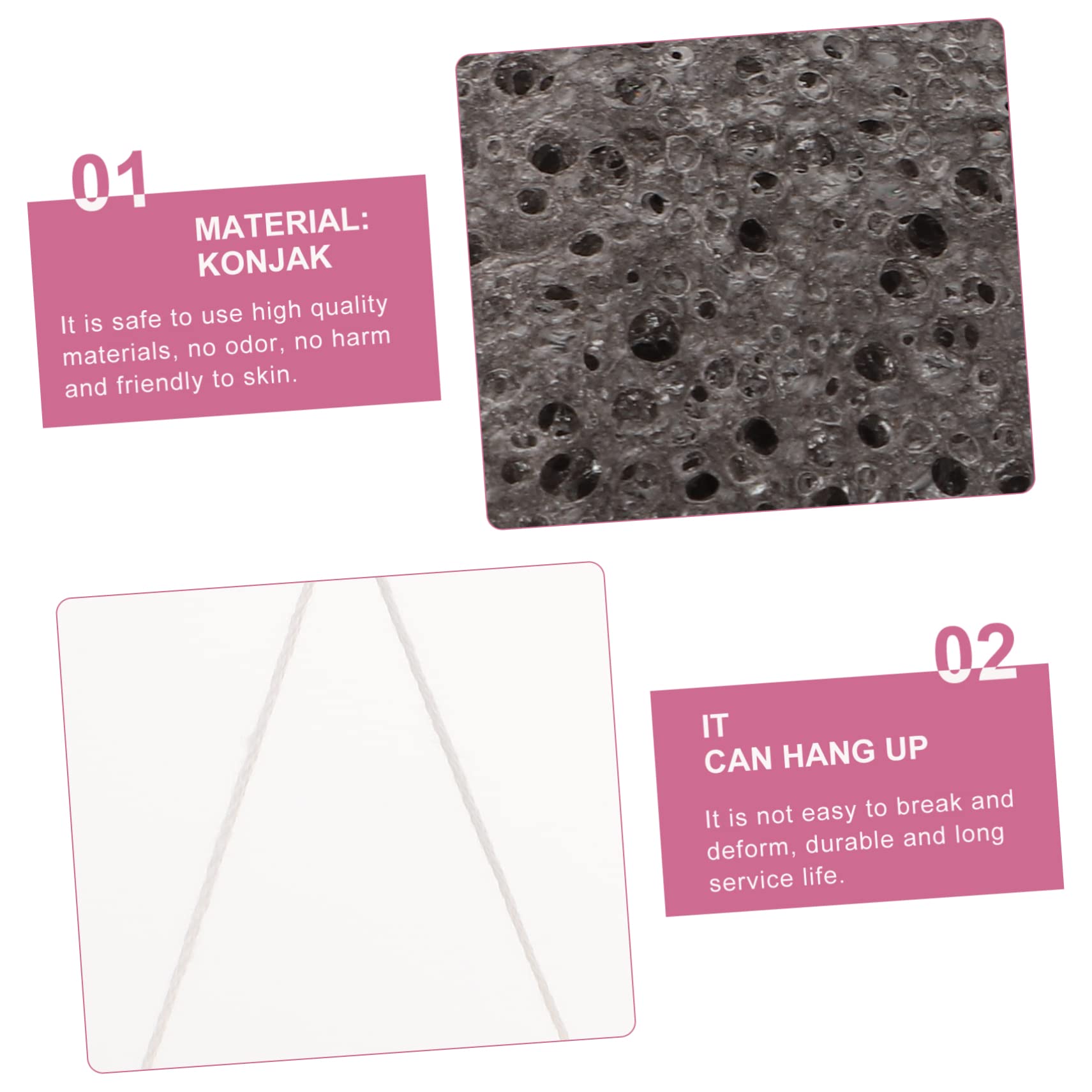 Angoily Soft Facial Cleansing Sponges for Makeup Removal - Gentle Exfoliating Wash Puff for Sensitive Skin | Perfect for Daily Face Cleansing & Travel Skincare Routine