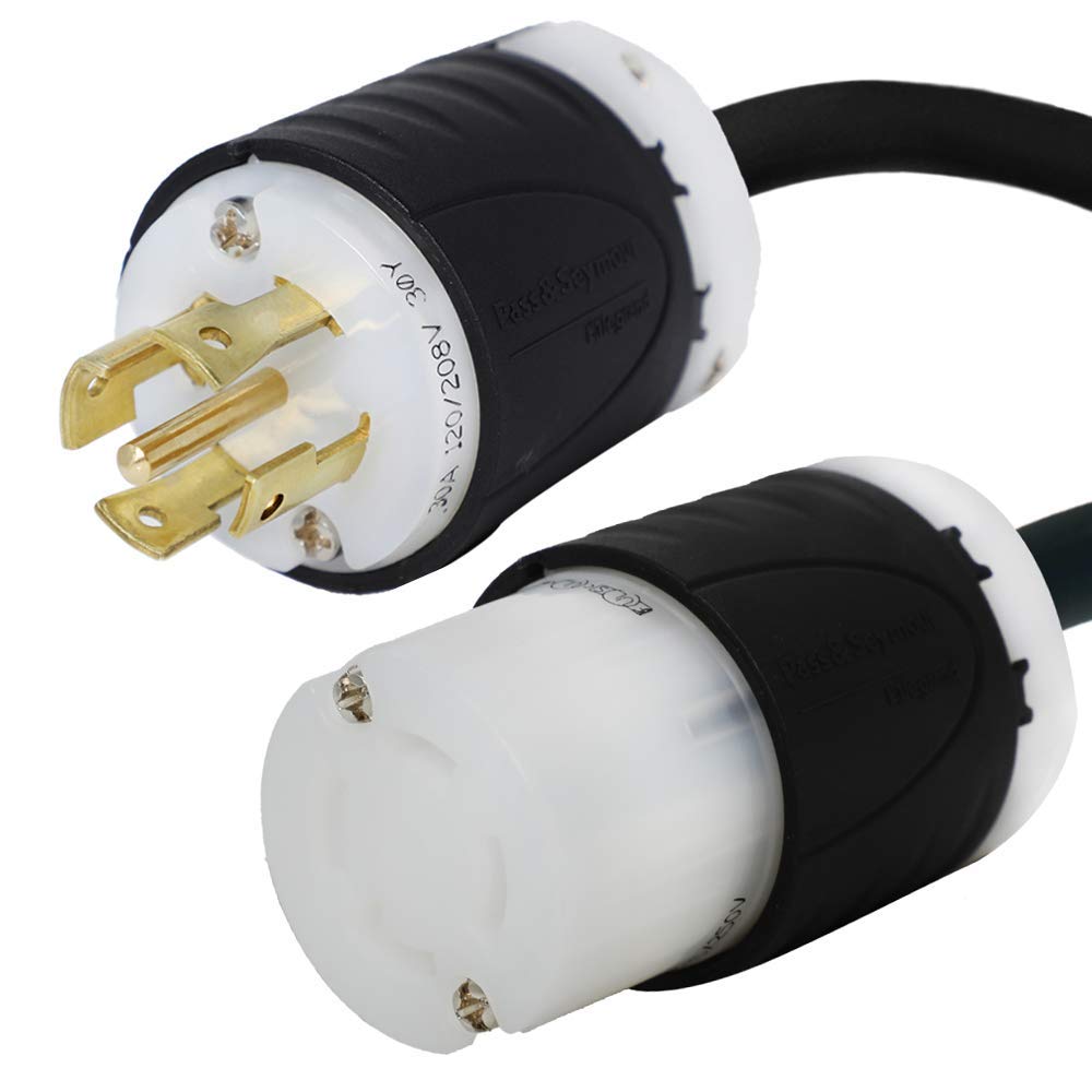 NEMA L21-30P to L14-30R Adapter - 30A 208V for Generators & RVs