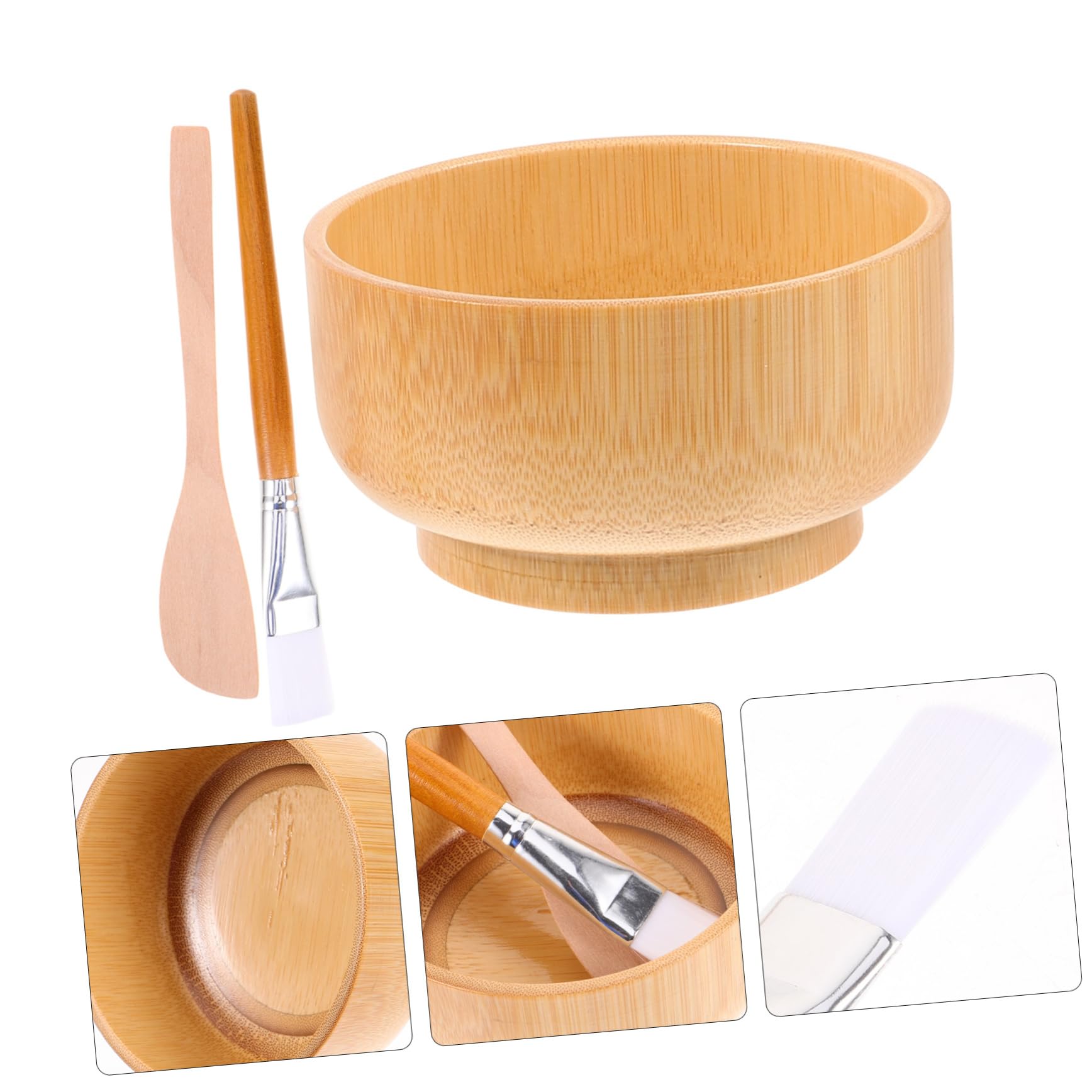 Professional DIY Face Mask Mixing Bowl Set with Spatula & Brush - Non-Slip Clay Mask Stirring Kit for Easy Application | Perfect for Spa, Skincare Routine & At-Home Facial Treatments