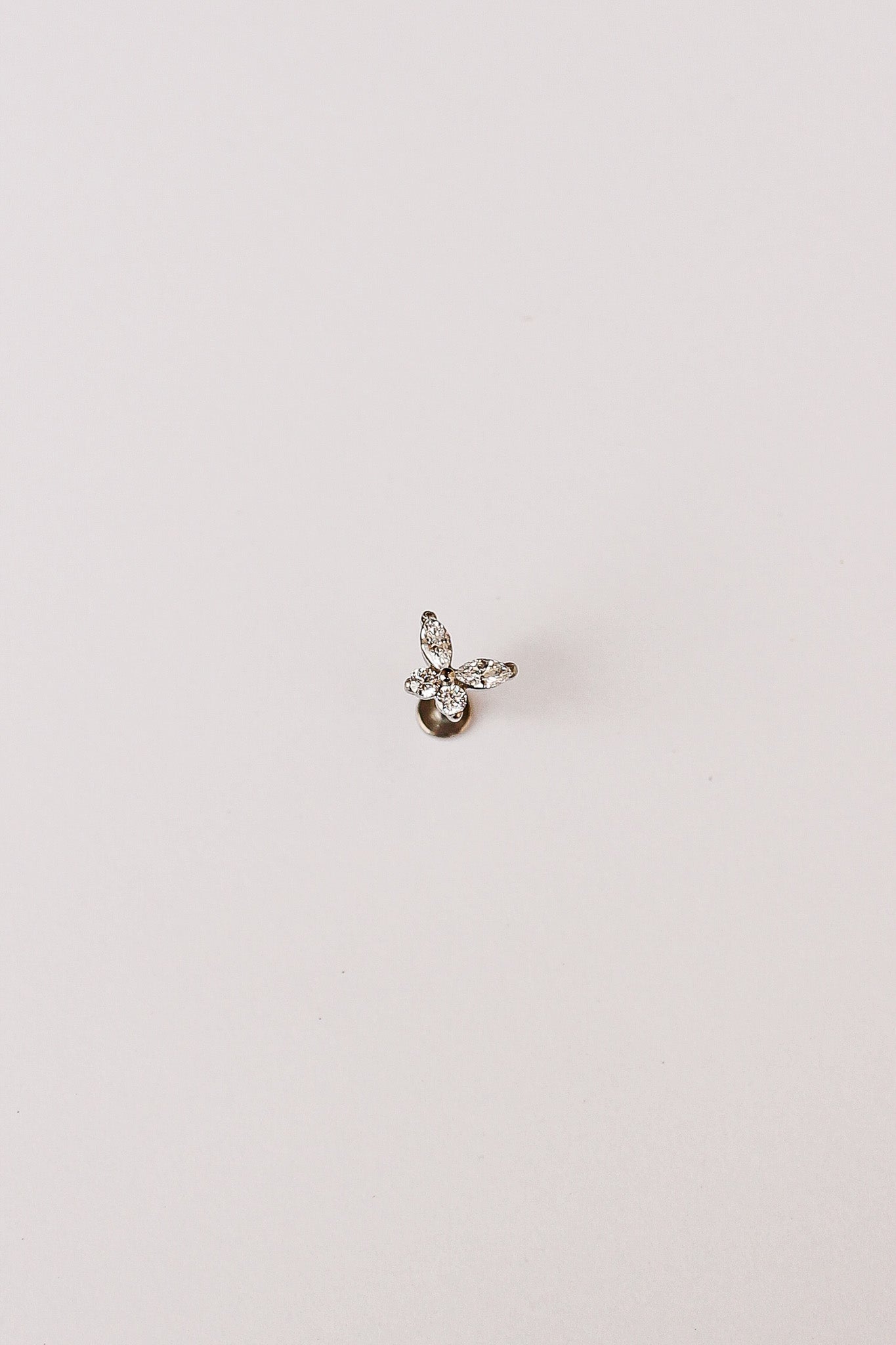 Crystal Butterfly Flat Back Stud Earrings - Elegant & Dainty Jewelry for Women | Perfect for Parties, Weddings & Everyday Wear