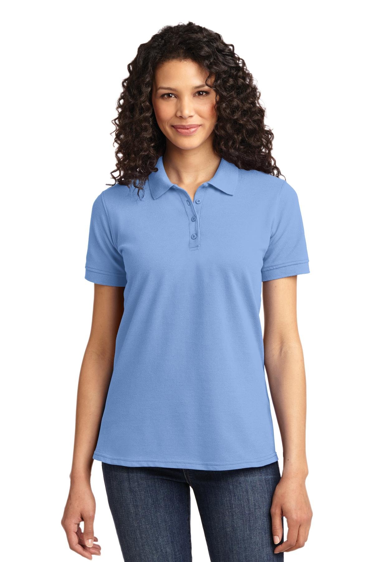 Port & Company Ladies Core Blend Pique Polo Shirt - Comfortable & Stylish Women's Polo for Work, Golf & Casual Wear (Style LKP155)
