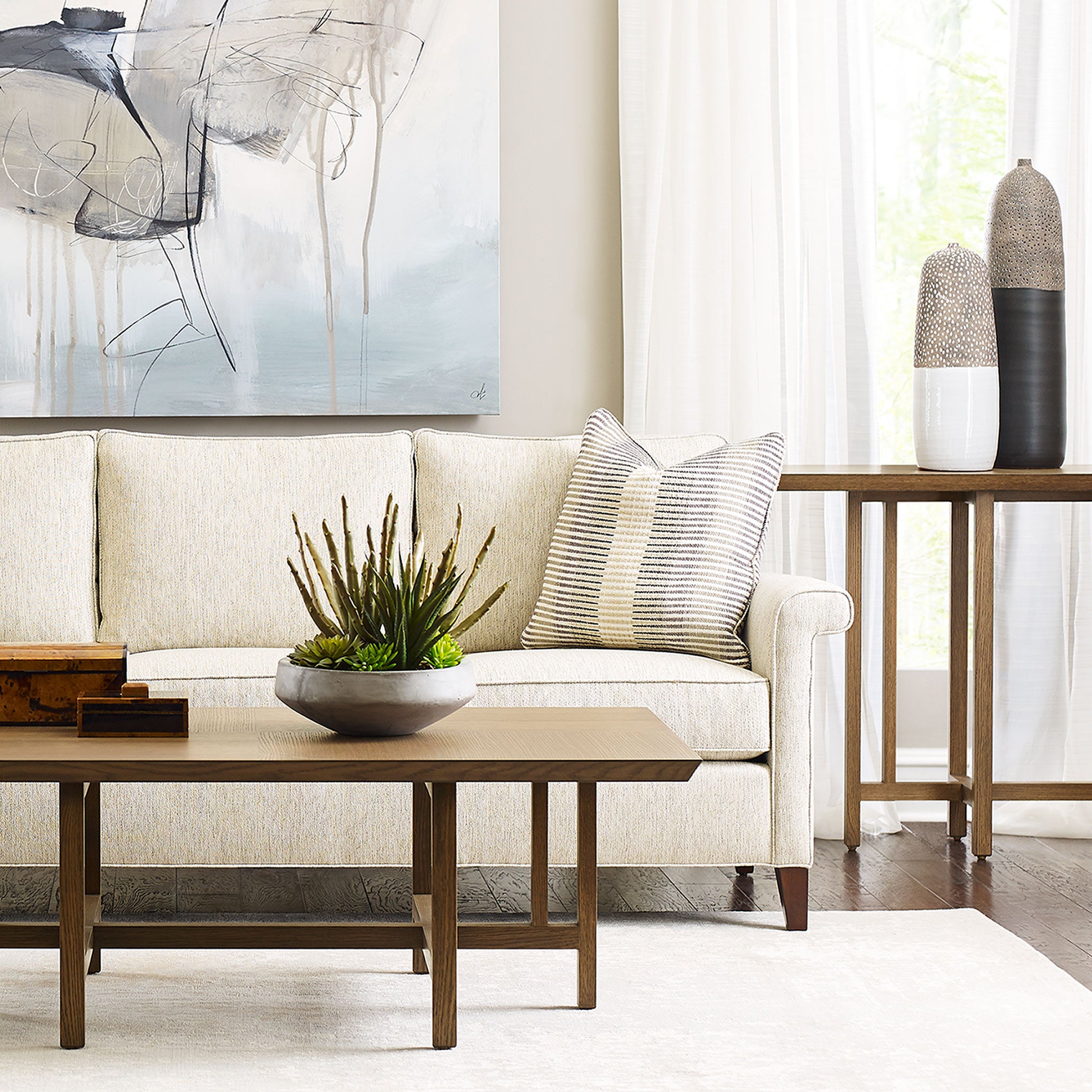 Modern Lowell Console Table - Entryway Sofa Table with Storage Shelf - Perfect for Hallway, Living Room & Bedroom Decor
